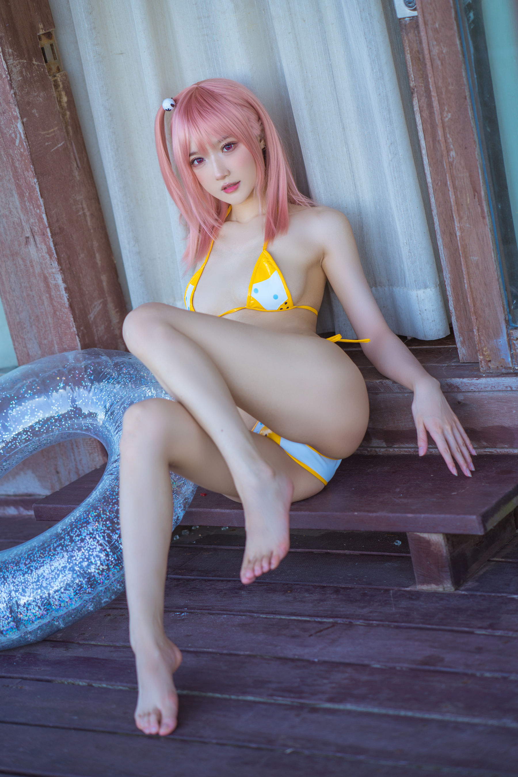 动漫博主阿包也是兔娘 – 生或死联动 碧蓝航线 穗香泳装 [30P]