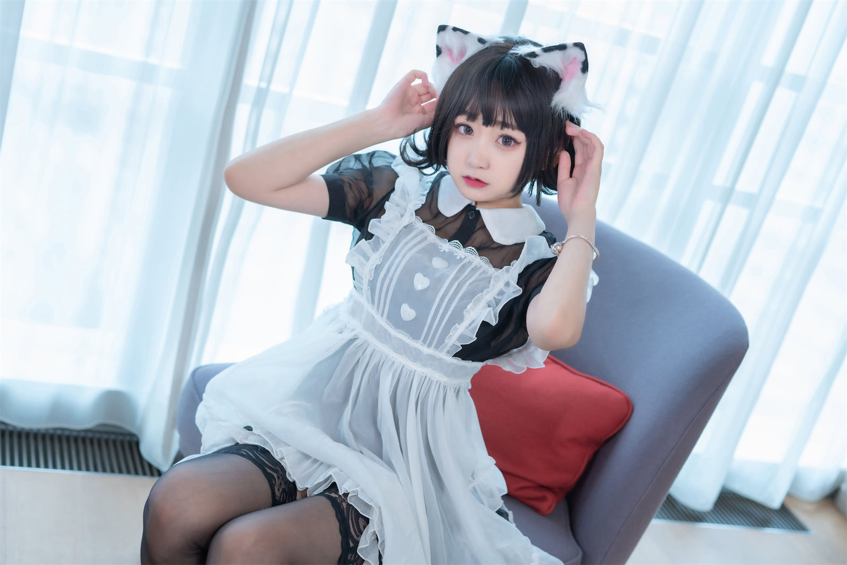 动漫博主恩田直幸 – 奶牛猫女仆 [46P]