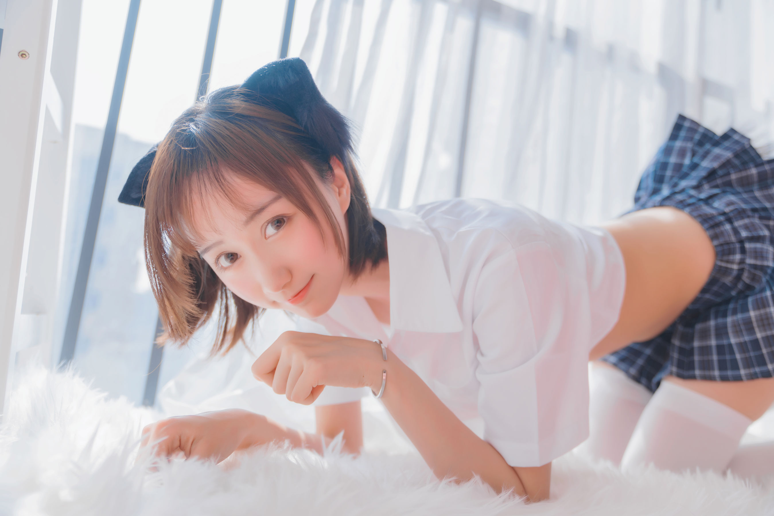 萌系小姐姐木绵绵OwO – 怀中猫 [68P]