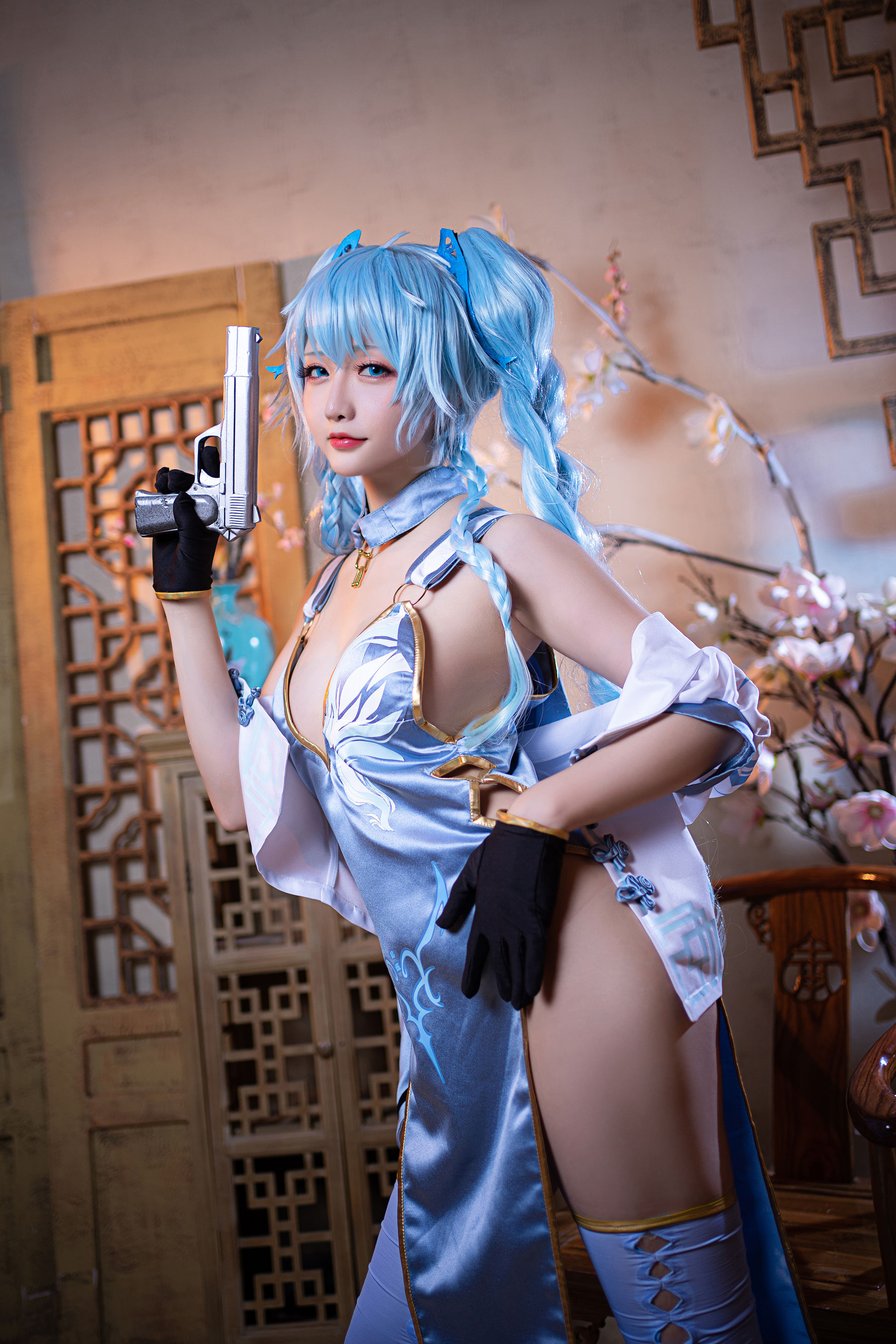 Coser小姐姐星之迟迟 – 秘密花园 PA15翠雀媚 [14P]