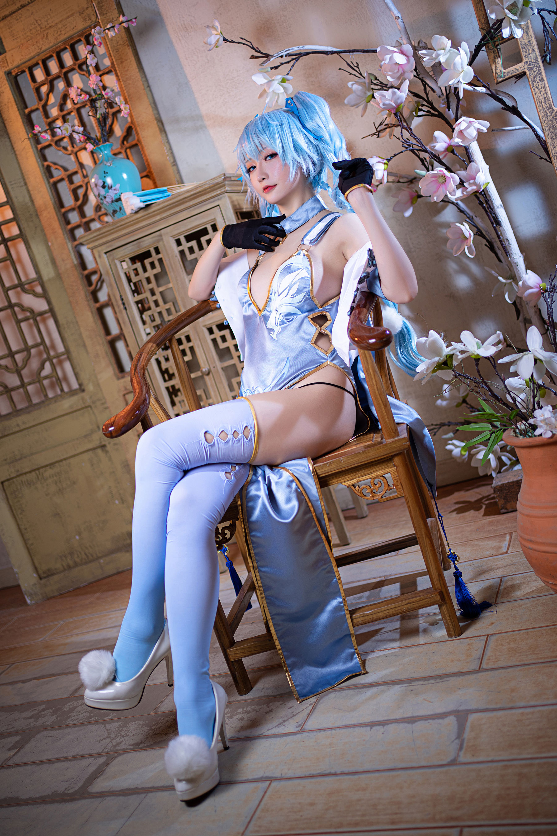 Coser小姐姐星之迟迟 – 秘密花园 PA15翠雀媚 [14P]