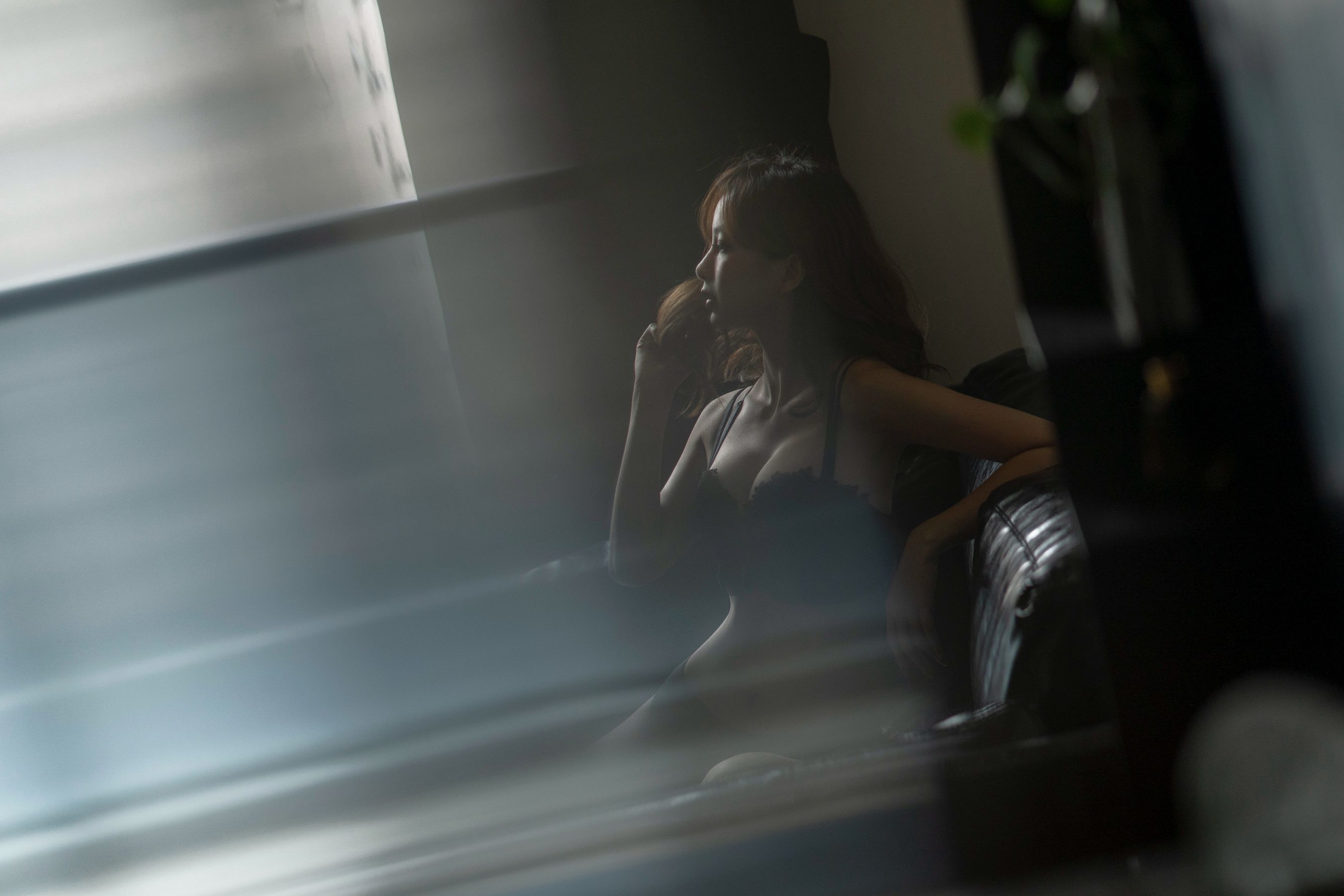 Nicole小月 – 黑色内衣 [18P]