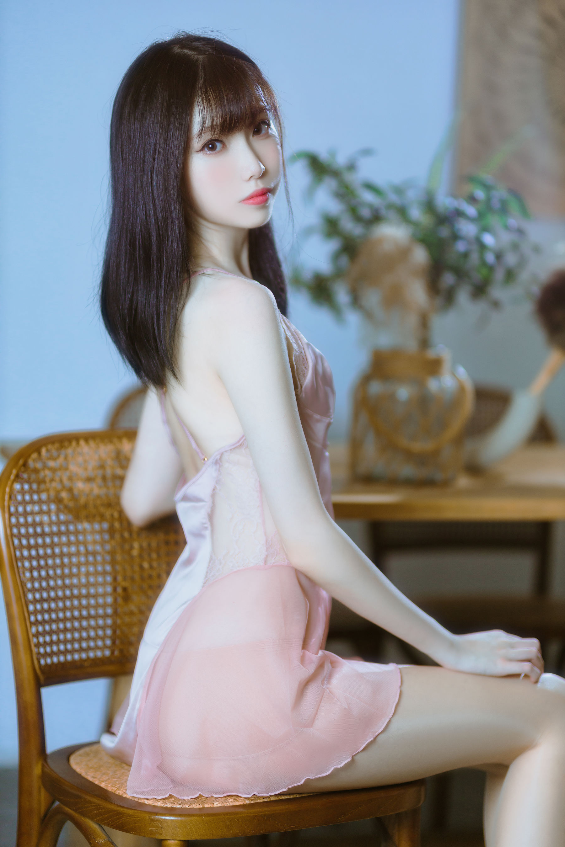 许岚(叁月life) – 半透粉纱 [40P]