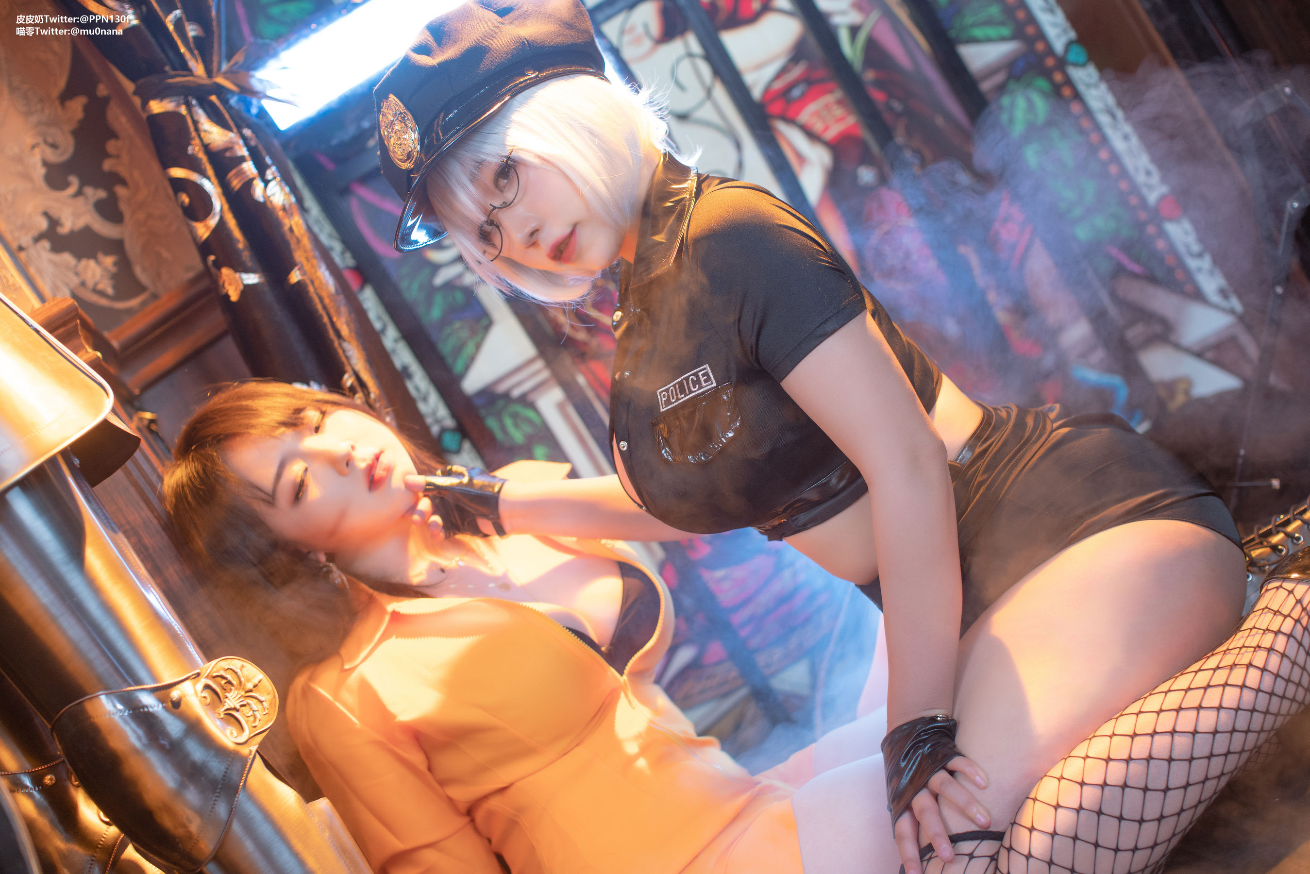 皮皮奶可可爱了啦&#038;喵零 – 匪警 [60P]