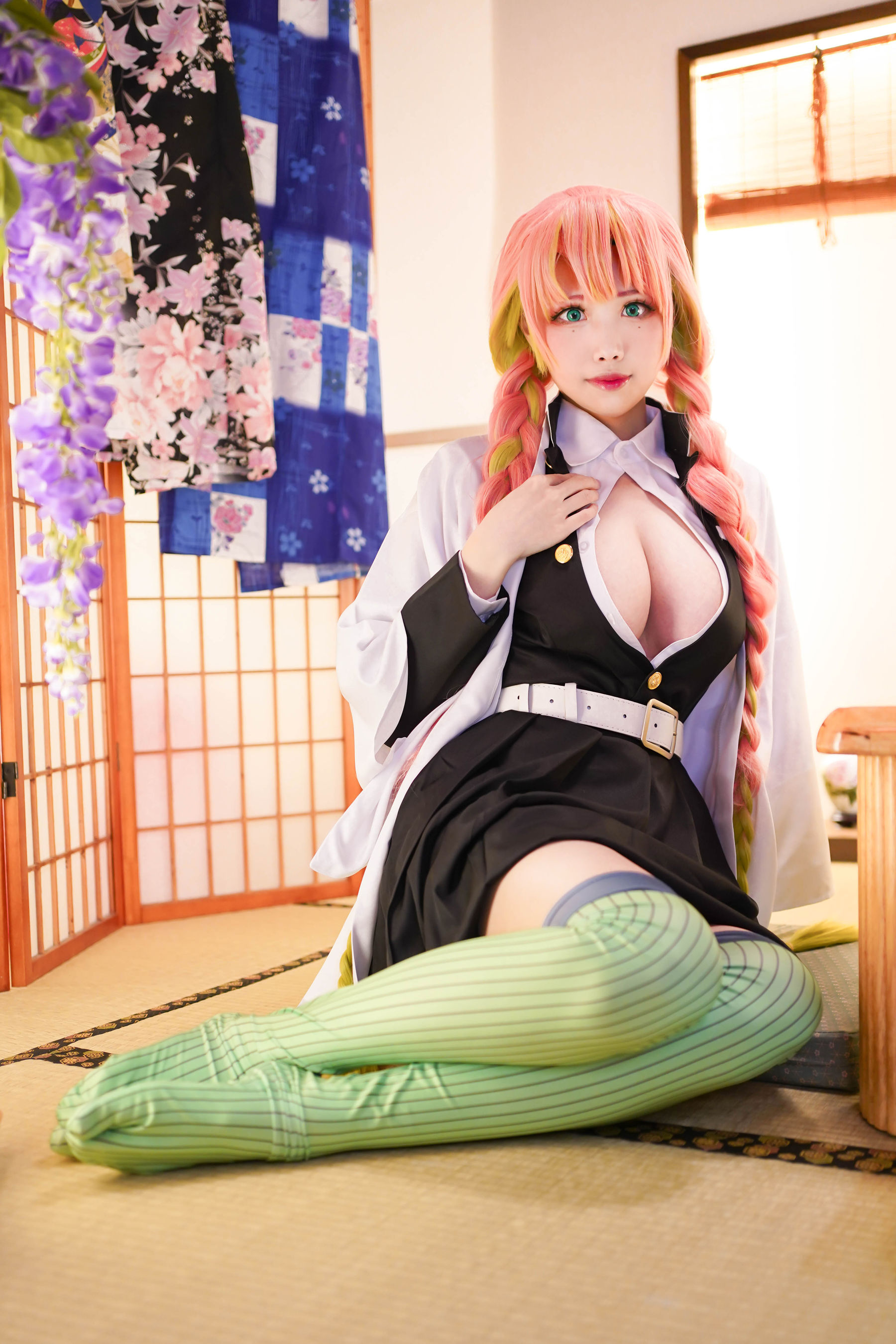 [Cosplay写真] Coser萱-KaYa – 鬼灭之刃 甘露寺 [35P]