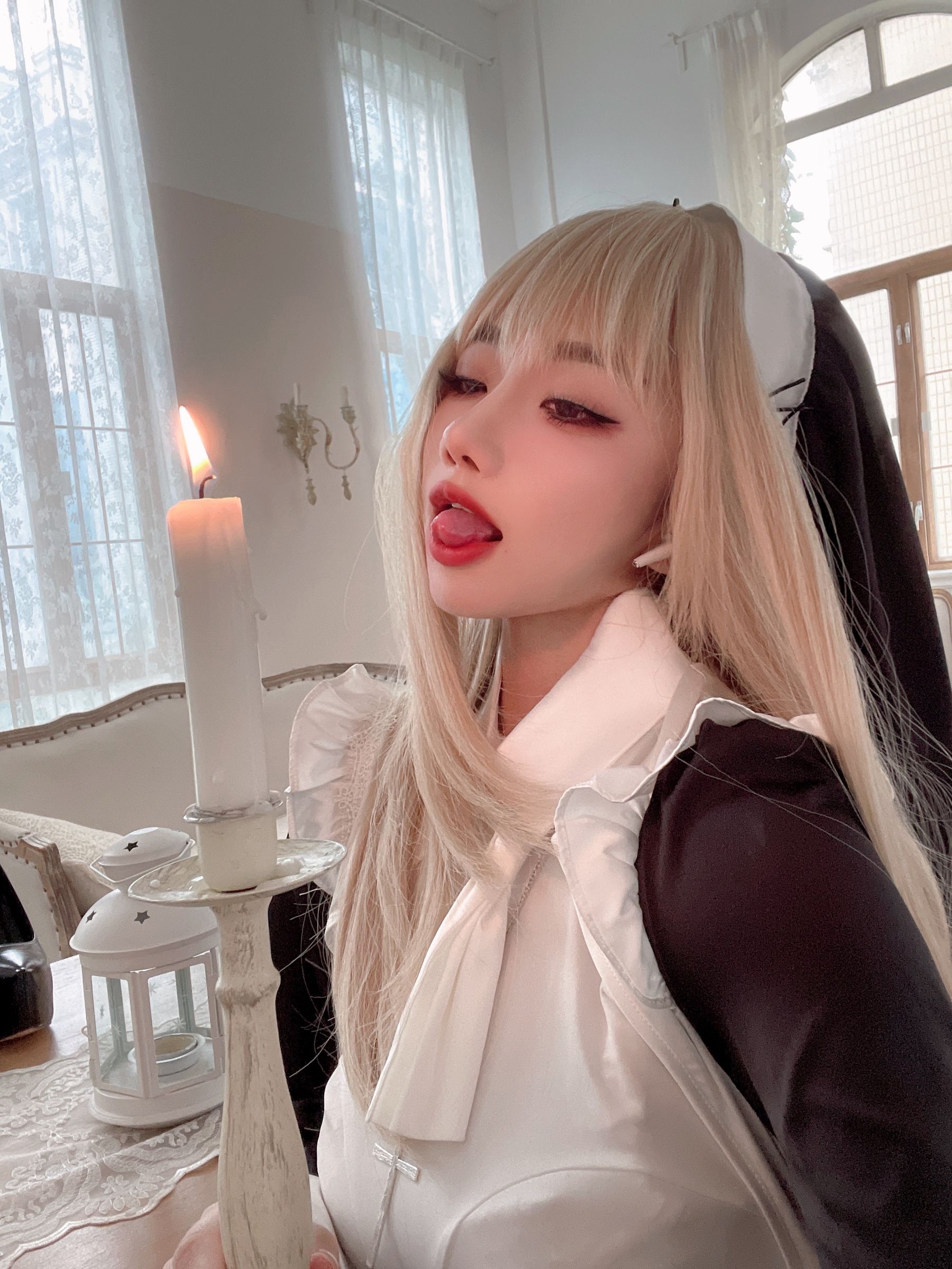 白嫩美少女鬼畜瑶 – 修女 [47P]