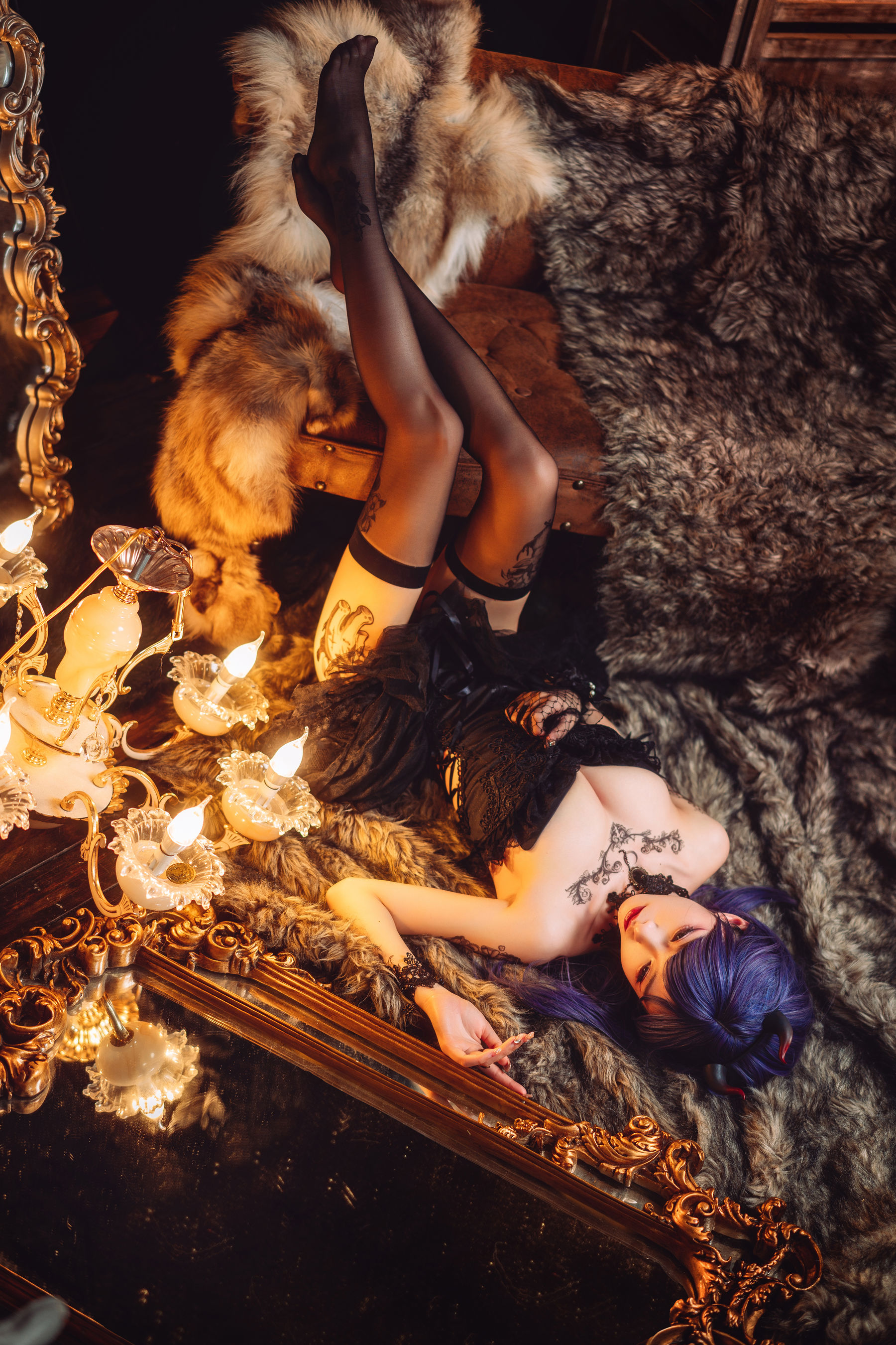 尤物清水由乃 – 暗黑纹身 [30P]