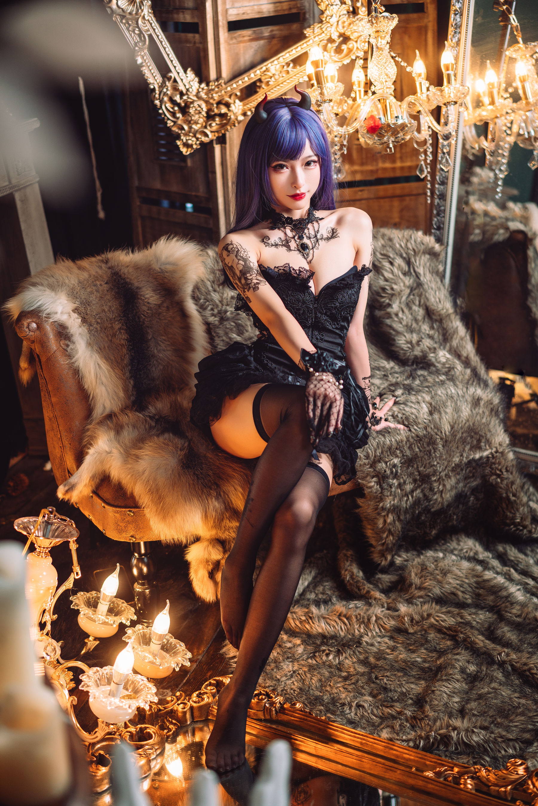 尤物清水由乃 – 暗黑纹身 [30P]