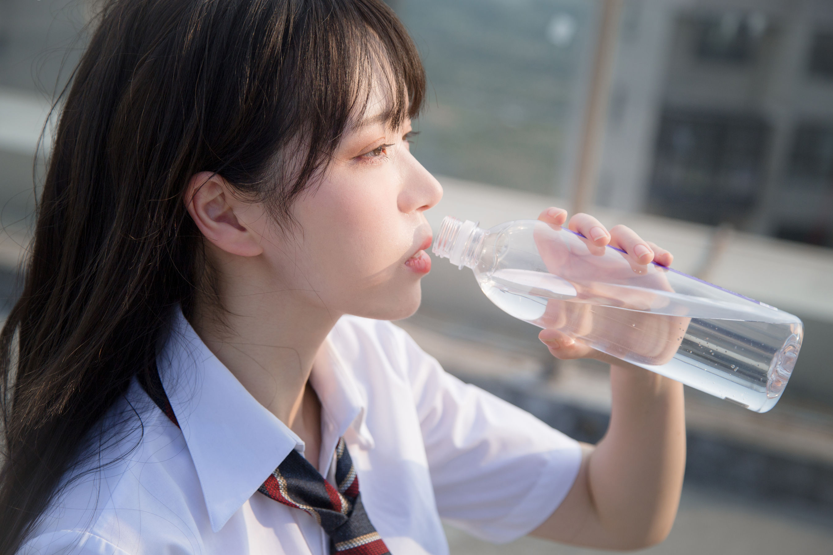 可爱妹子Fushii_海堂 – 饮水 [17P]