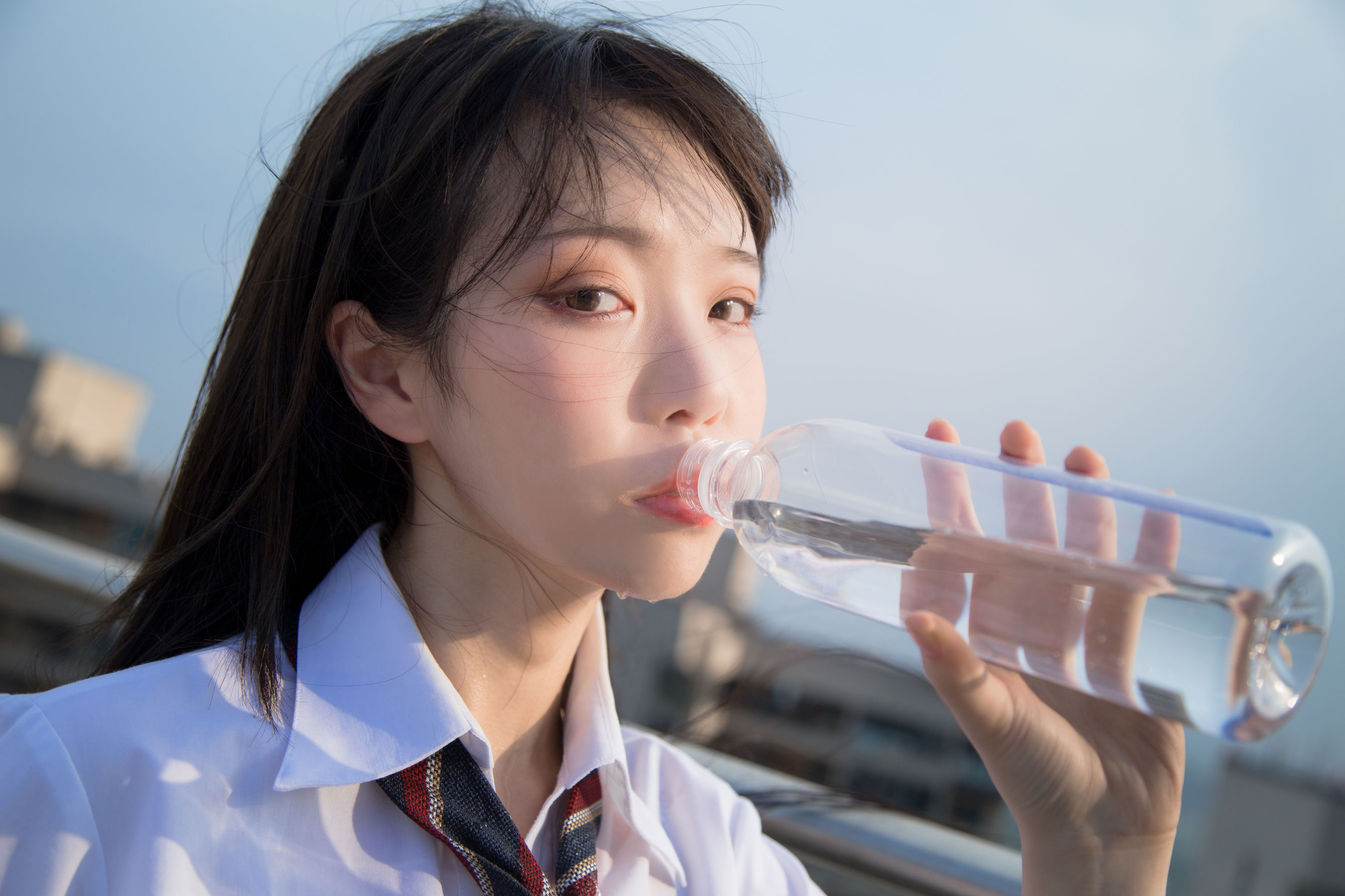 可爱妹子Fushii_海堂 – 饮水 [17P]