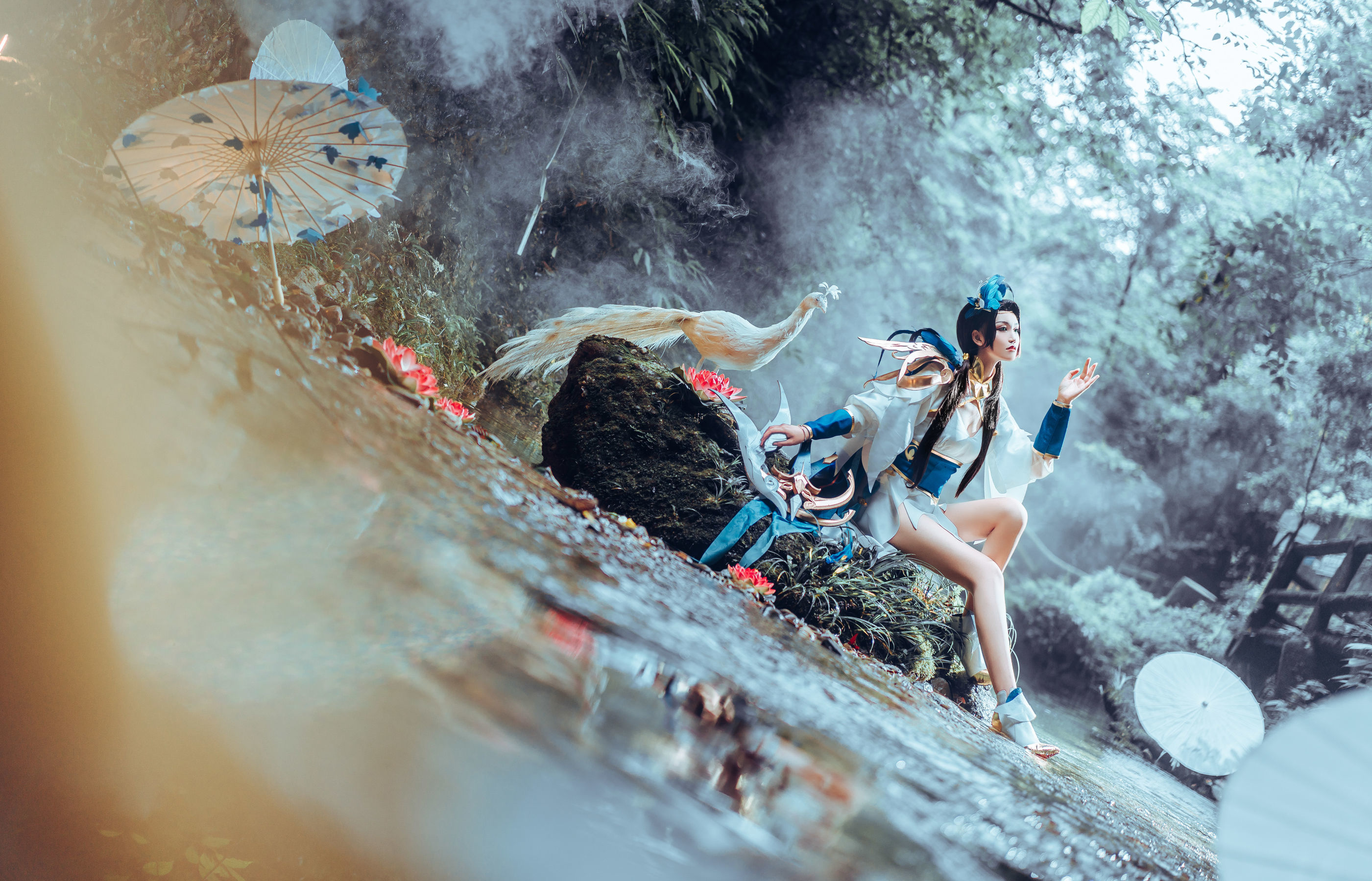 人气coser戚顾儿MIKI 王者荣耀 虞姬云霓雀翎 [14P]