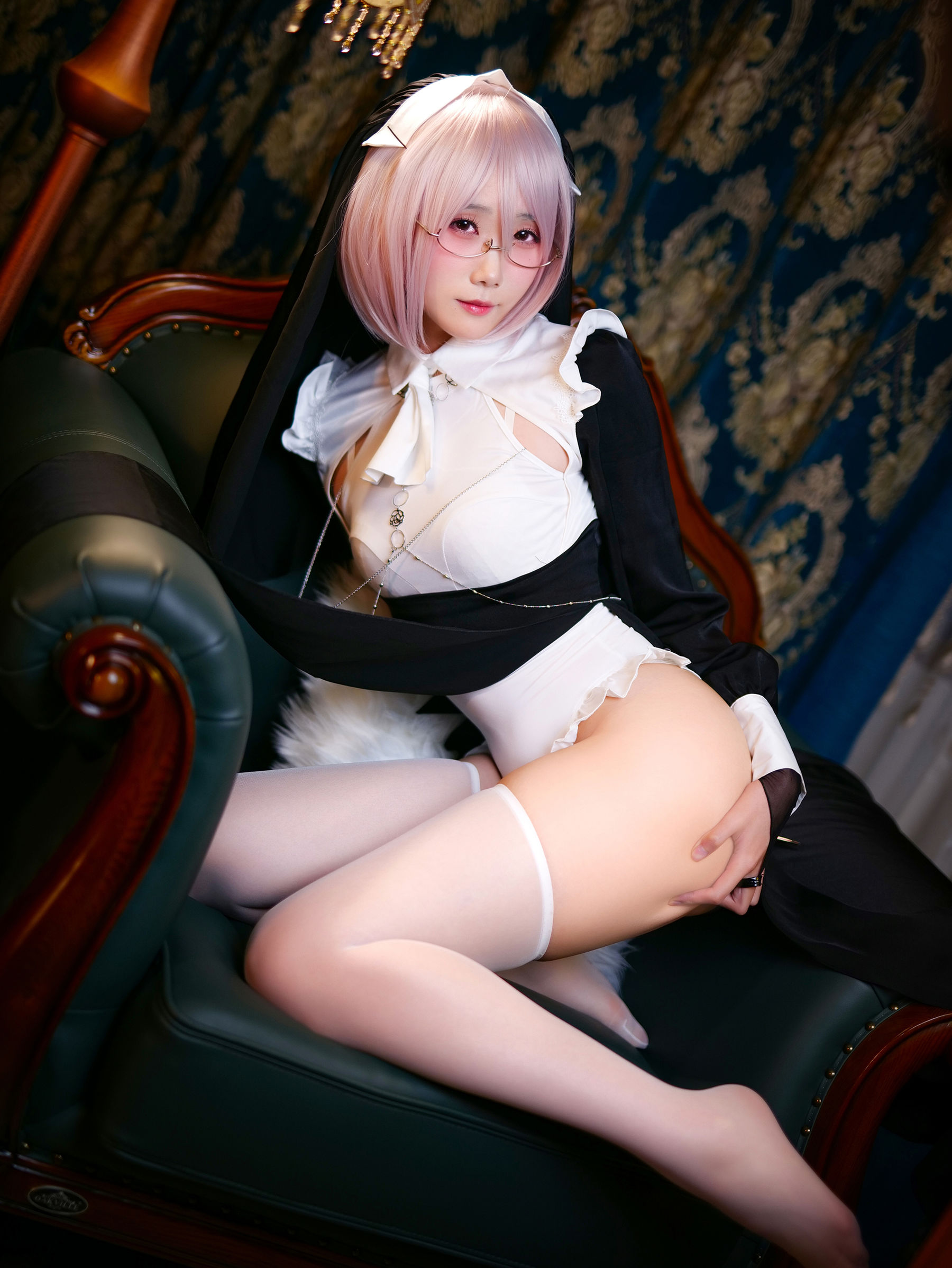 动漫博主曉美媽 – 痴-修女 [60P]