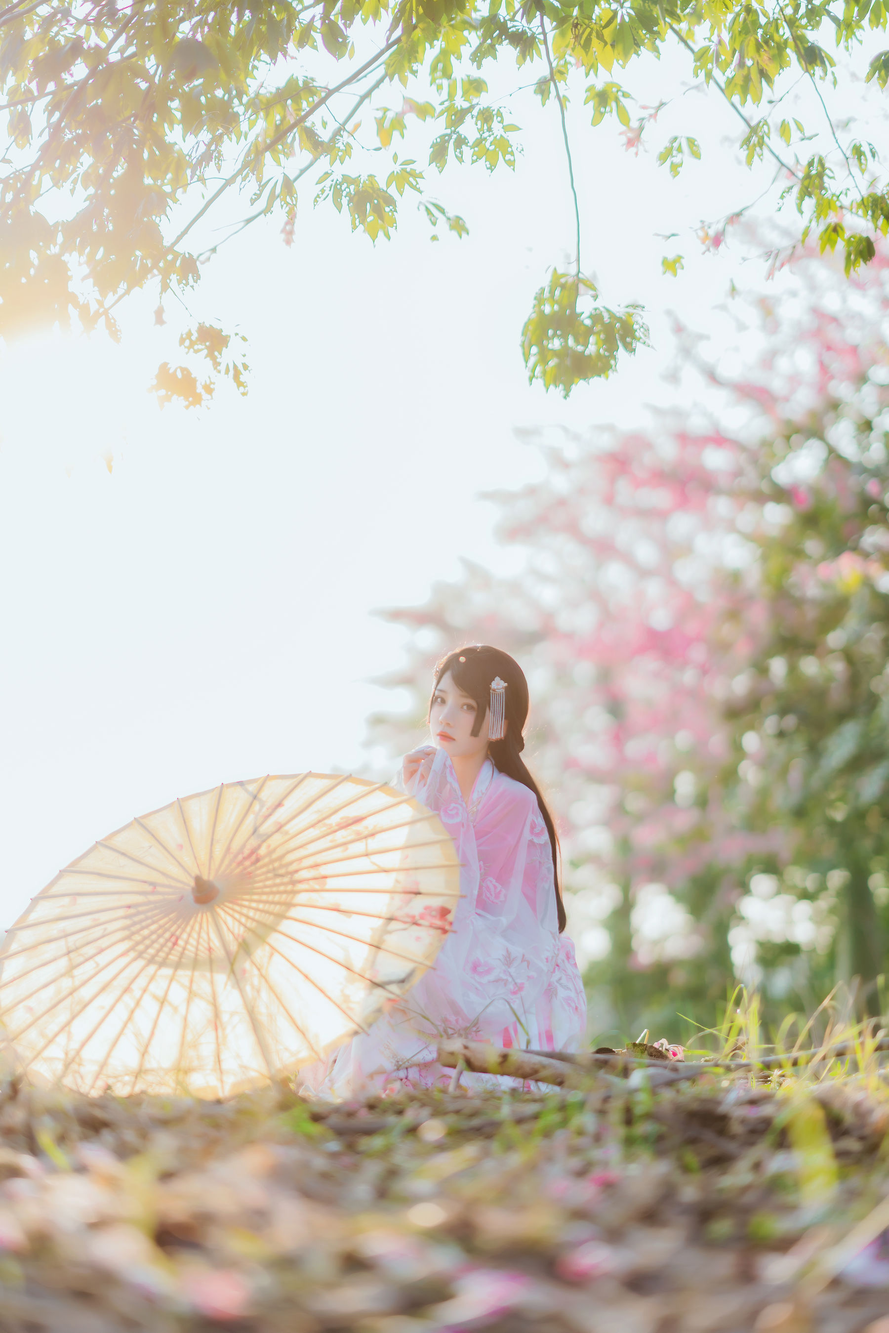 桜桃喵 – 温柔之汉服桃花 [15P]