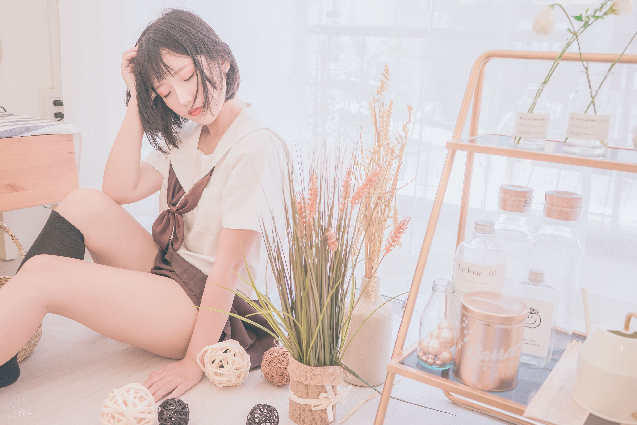 [Cosplay写真] Messie Huang – Birthday Seifuku [20P]