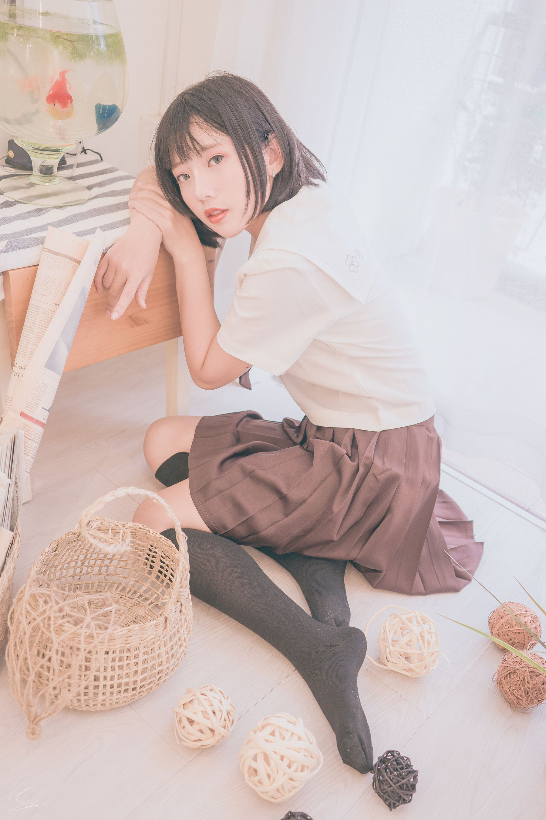 [Cosplay写真] Messie Huang – Birthday Seifuku [20P]