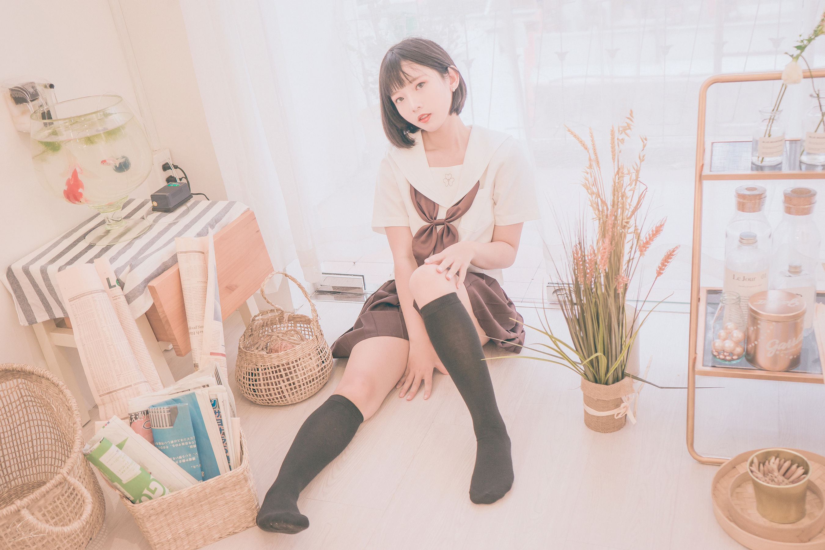 [Cosplay写真] Messie Huang – Birthday Seifuku [20P]