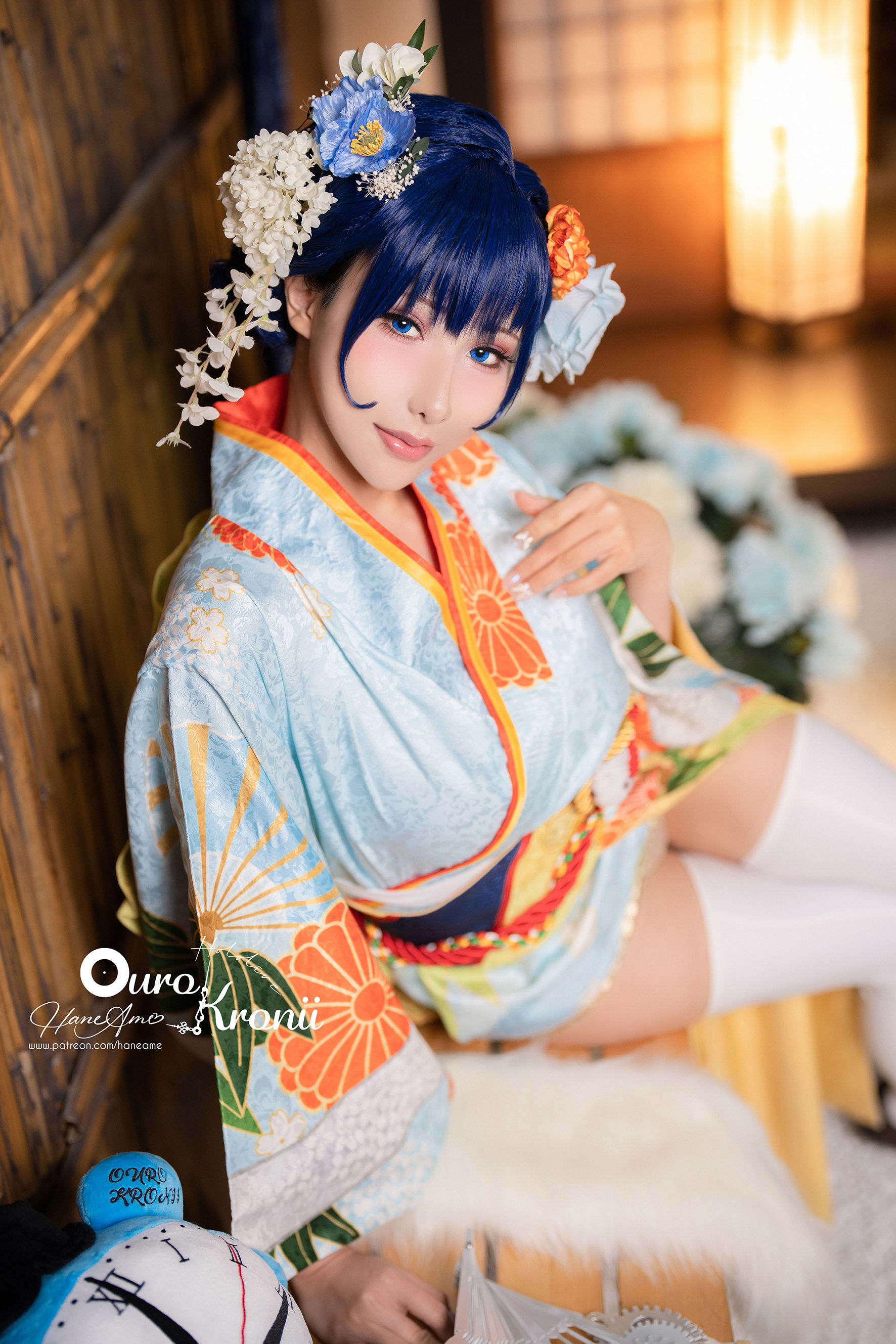 Hane Ame 雨波 – Hololive Kronii 時間 Kimono [26P]