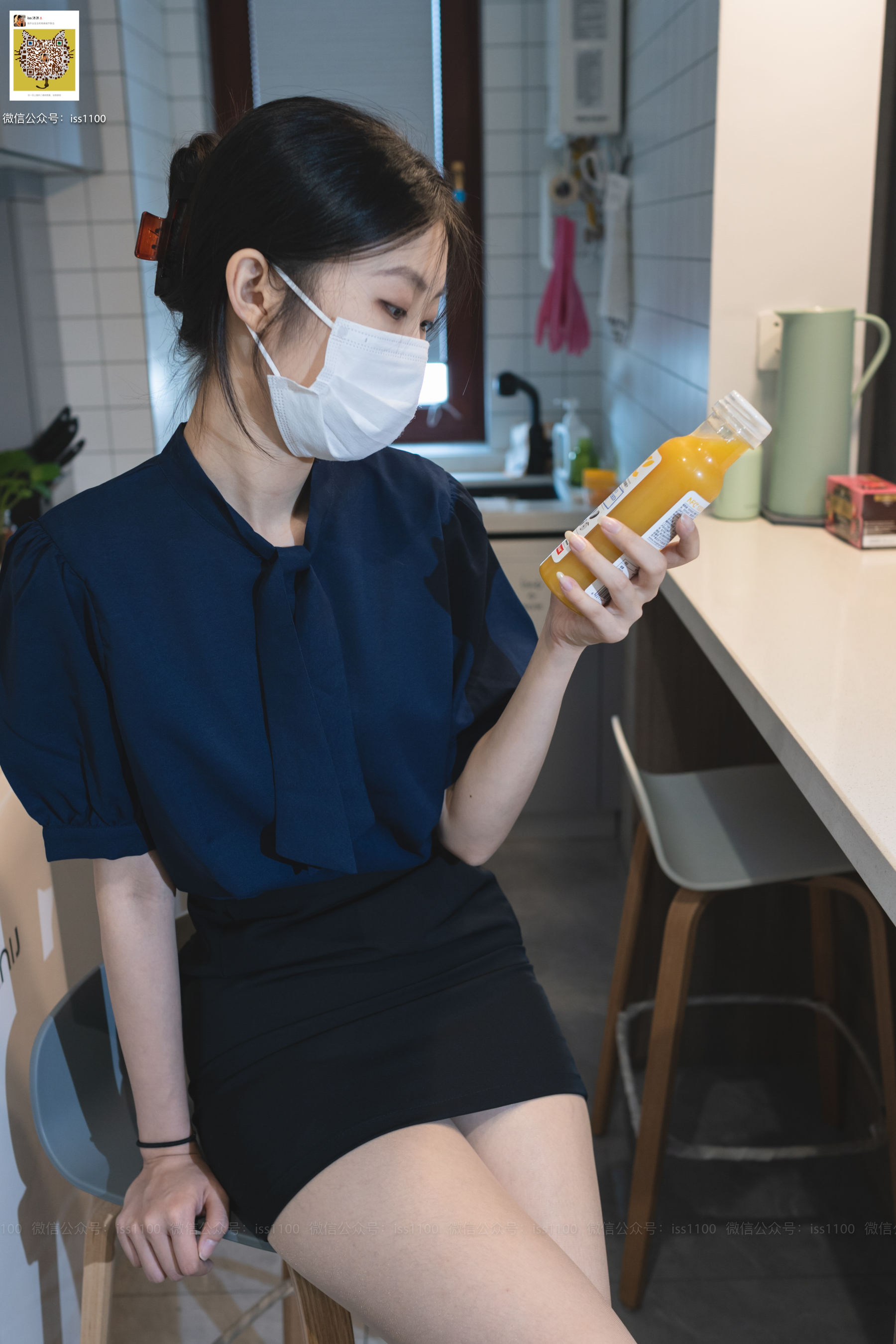 [ISS系列] 美晗 蓝色衬衫 [69P]