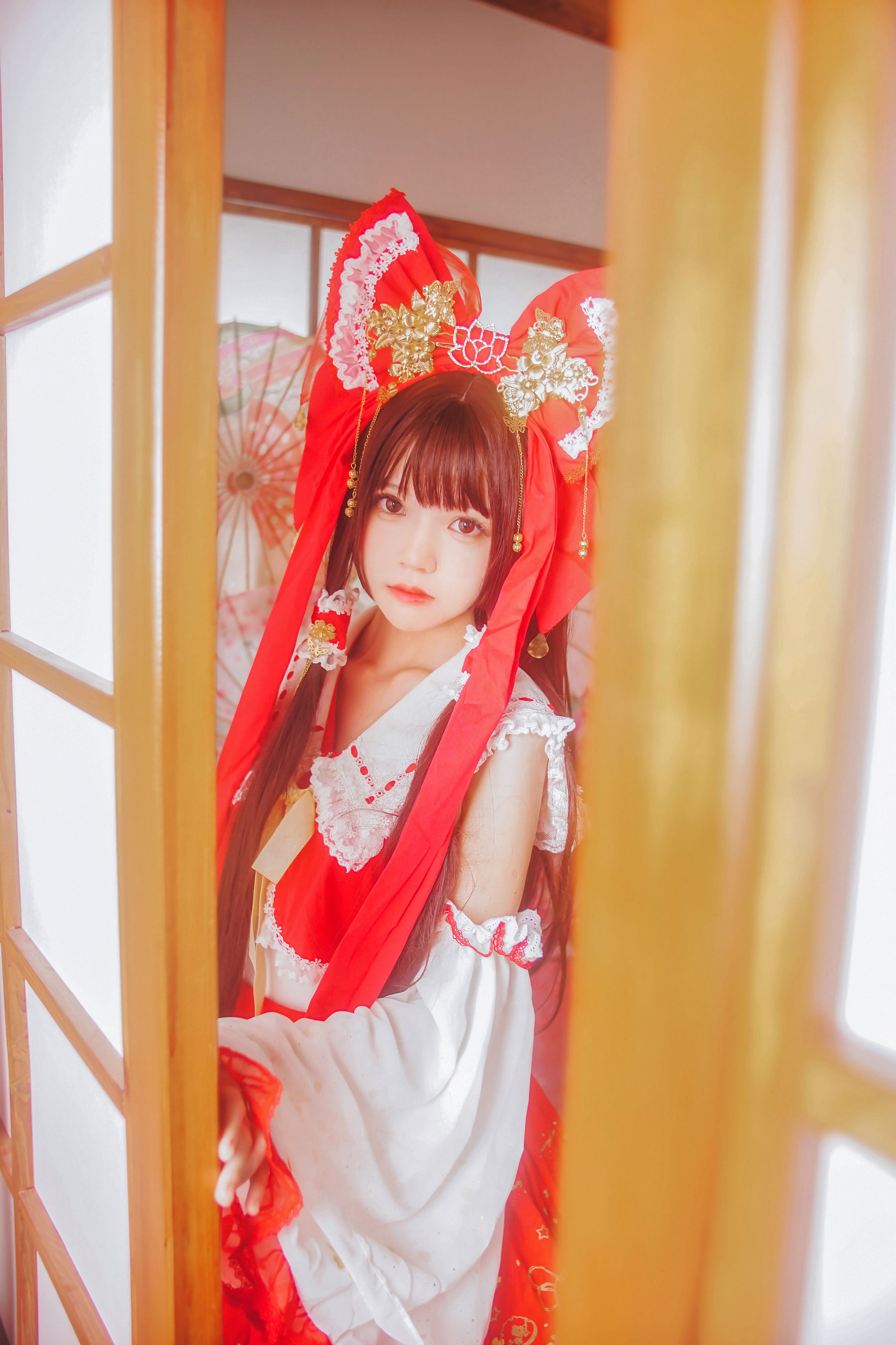 [萝莉COS] 疯猫ss《灵梦》 [40P]