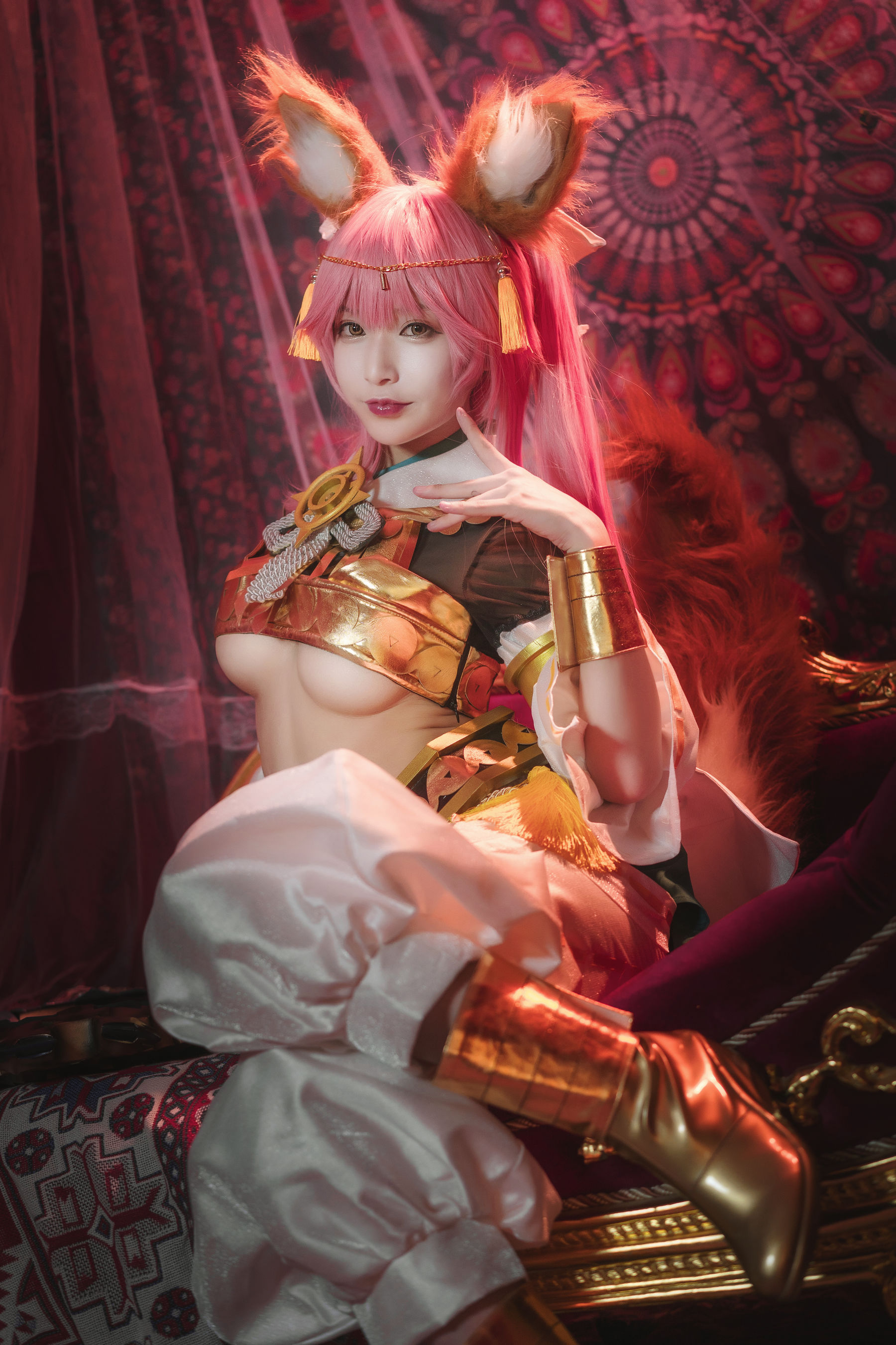 [Cosplay写真] 动漫博主铁板烧鬼舞w – 玉藻前 神话 [20P]