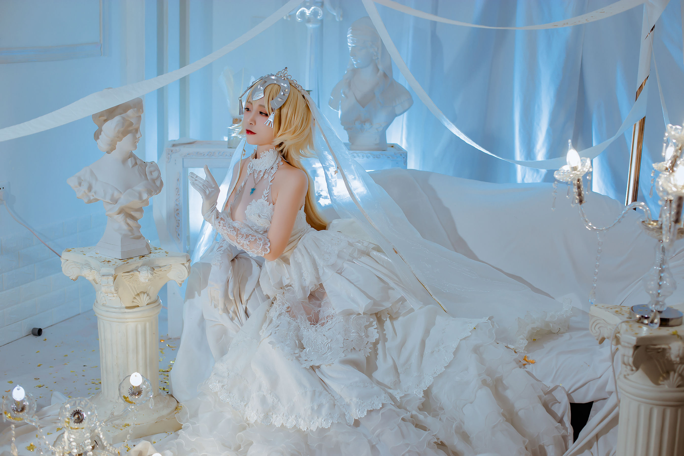 人气Coser二佐Nisa – fate贞德花嫁 [12P]