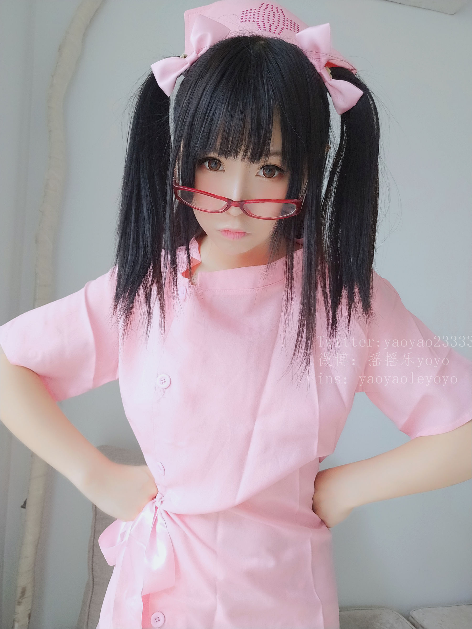 萌妹子Coser摇摇乐yoyo 可爱粉色护士 [101P]