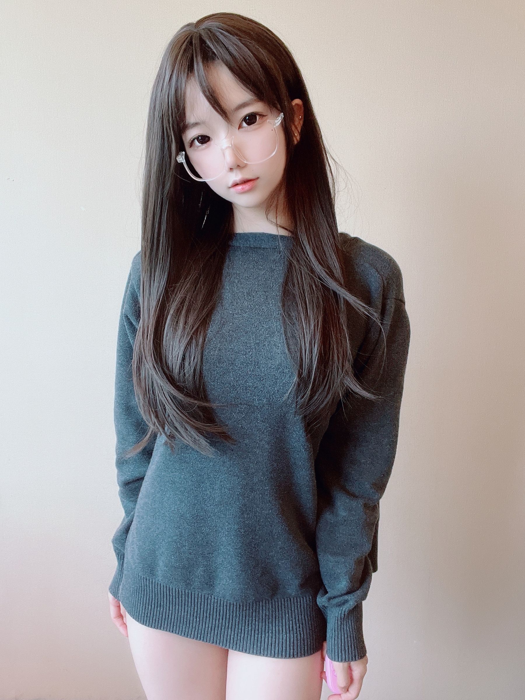 莉犬酱 – 黑丝白蕾丝 [51P]