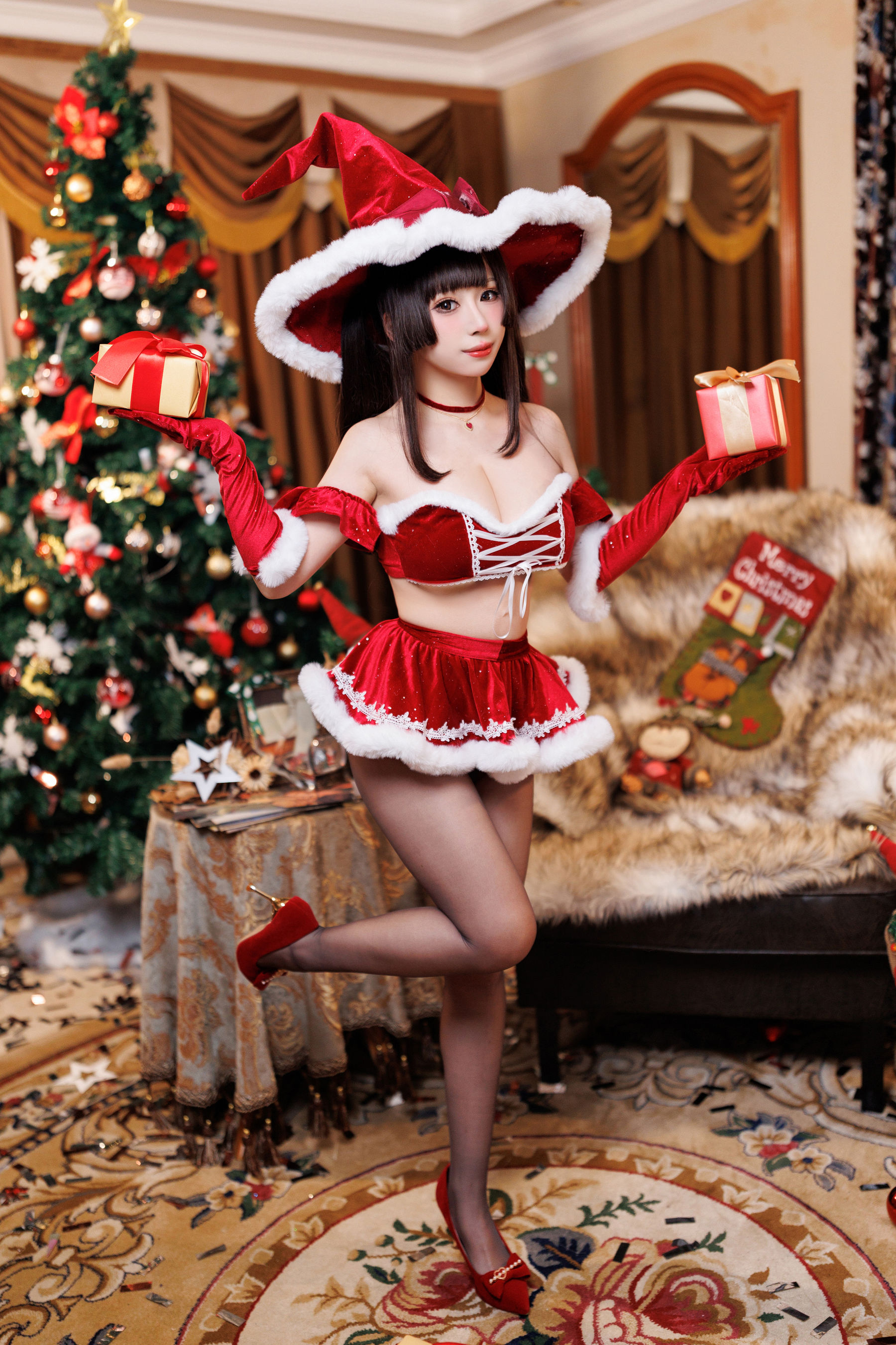 胡桃猫Kurumineko – 魔女圣诞夜 [103P]