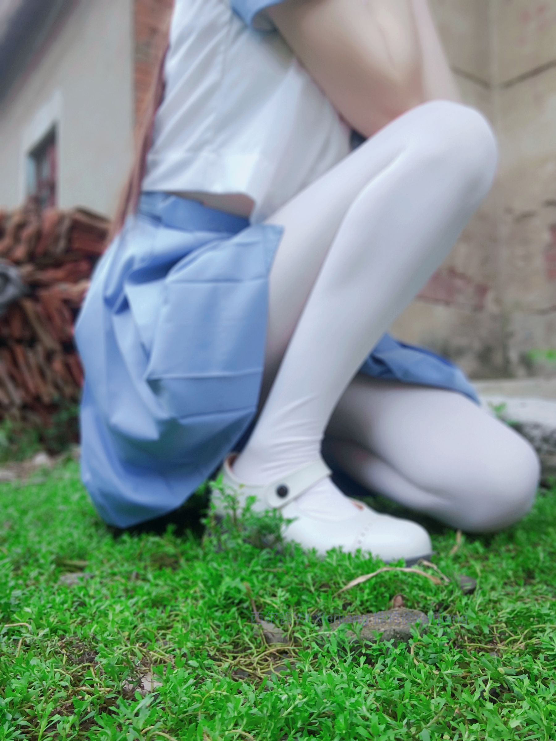 微博萌妹子西尔酱 – 青草水手服 [74P]