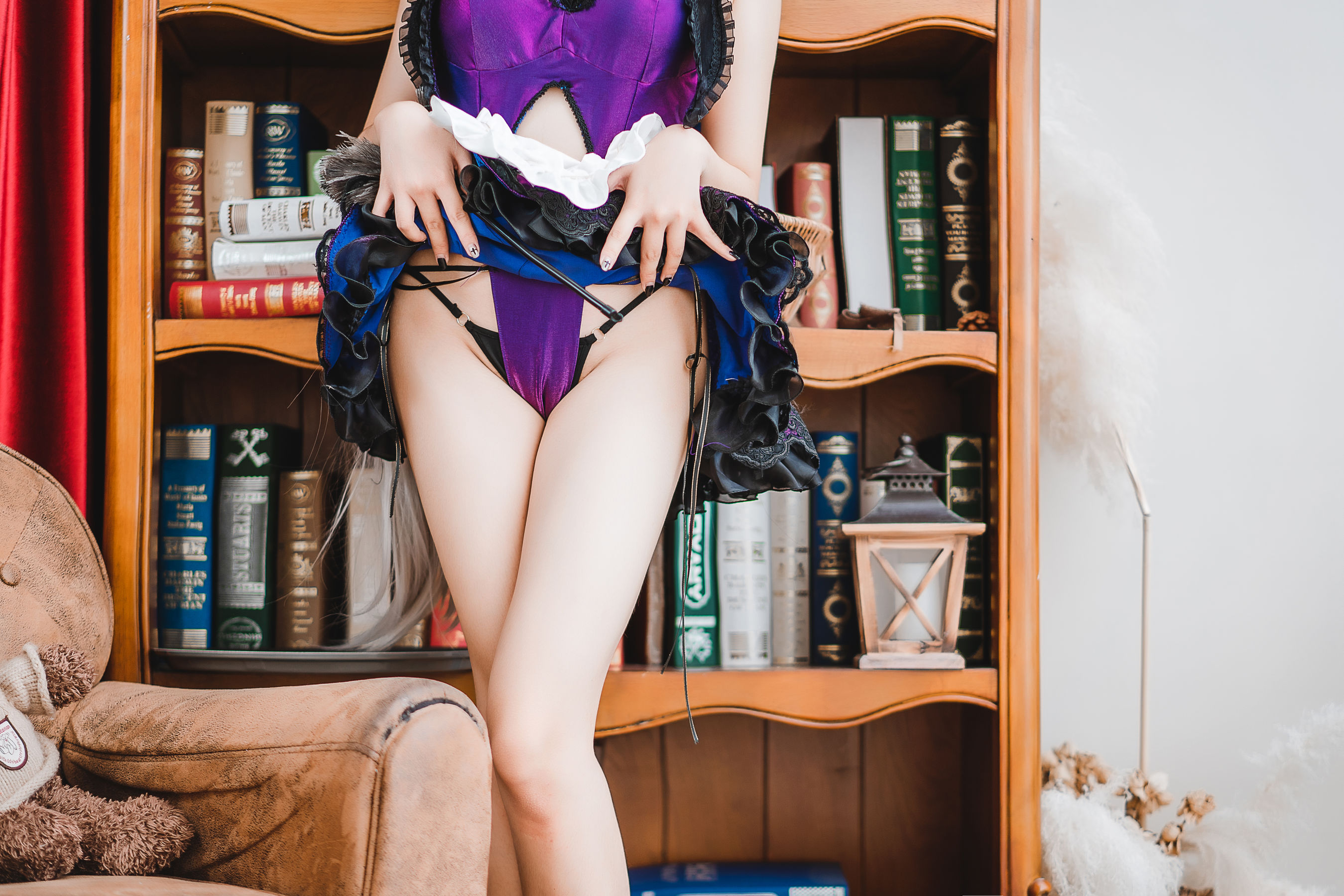 萌系小姐姐蜜汁猫裘 – 贞德女仆 [40P]