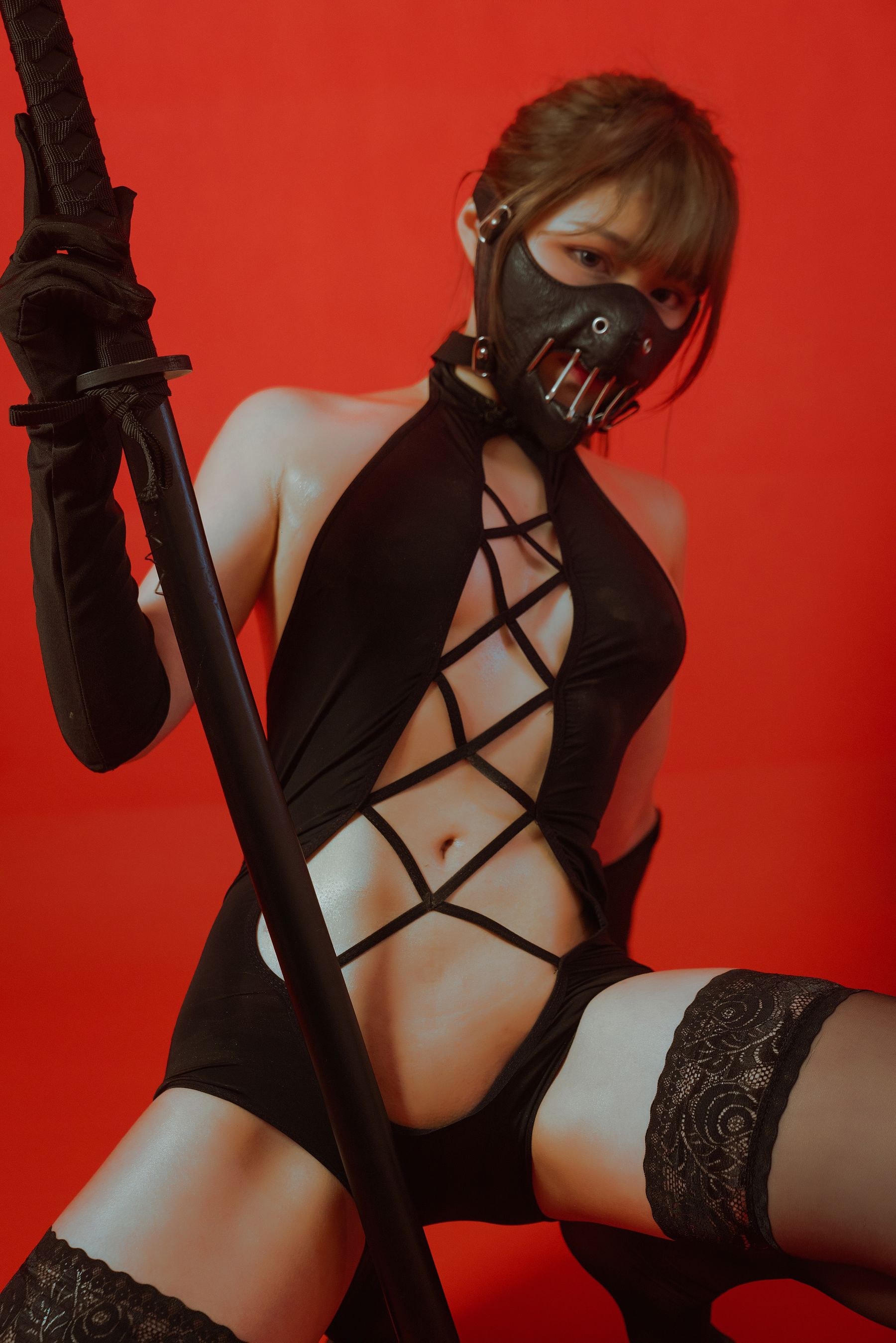 七月喵子 – 被捆的忍者 [58P]