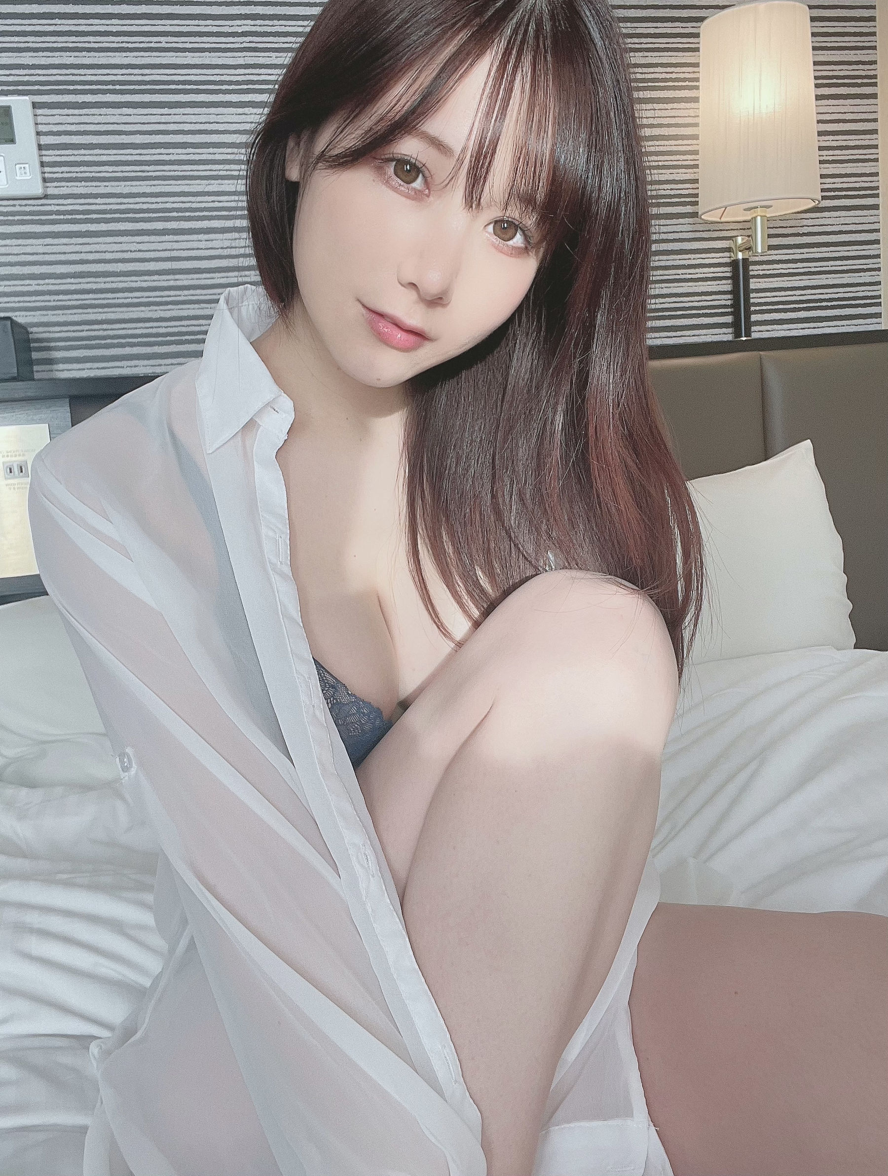 日本甜美COSERけんけん[fantia] 20220128-透けシャツ×ランジェリー [33P]