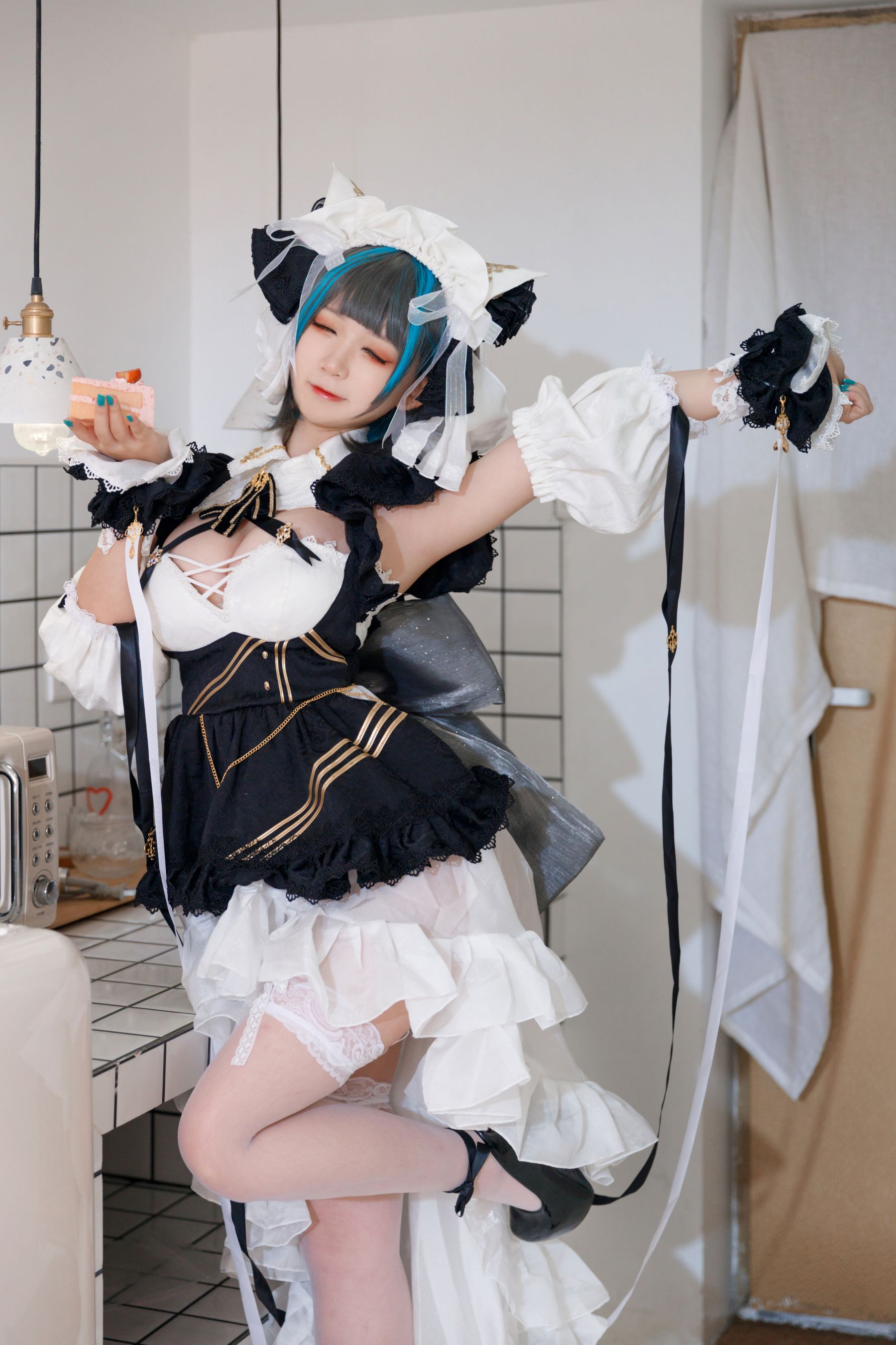 [Cosplay写真] 动漫博主樱落酱w – 柴郡 [28P]