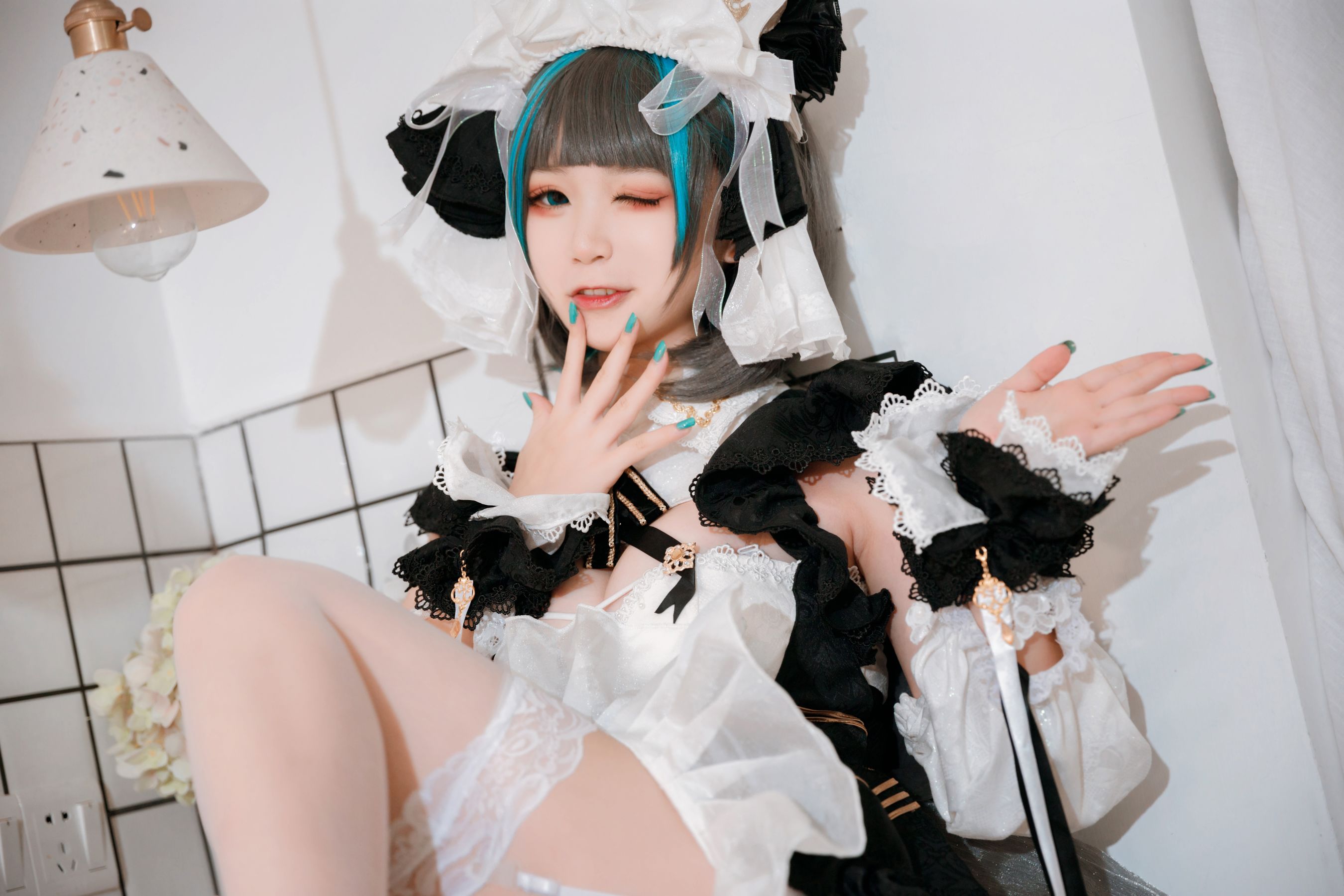 [Cosplay写真] 动漫博主樱落酱w – 柴郡 [28P]