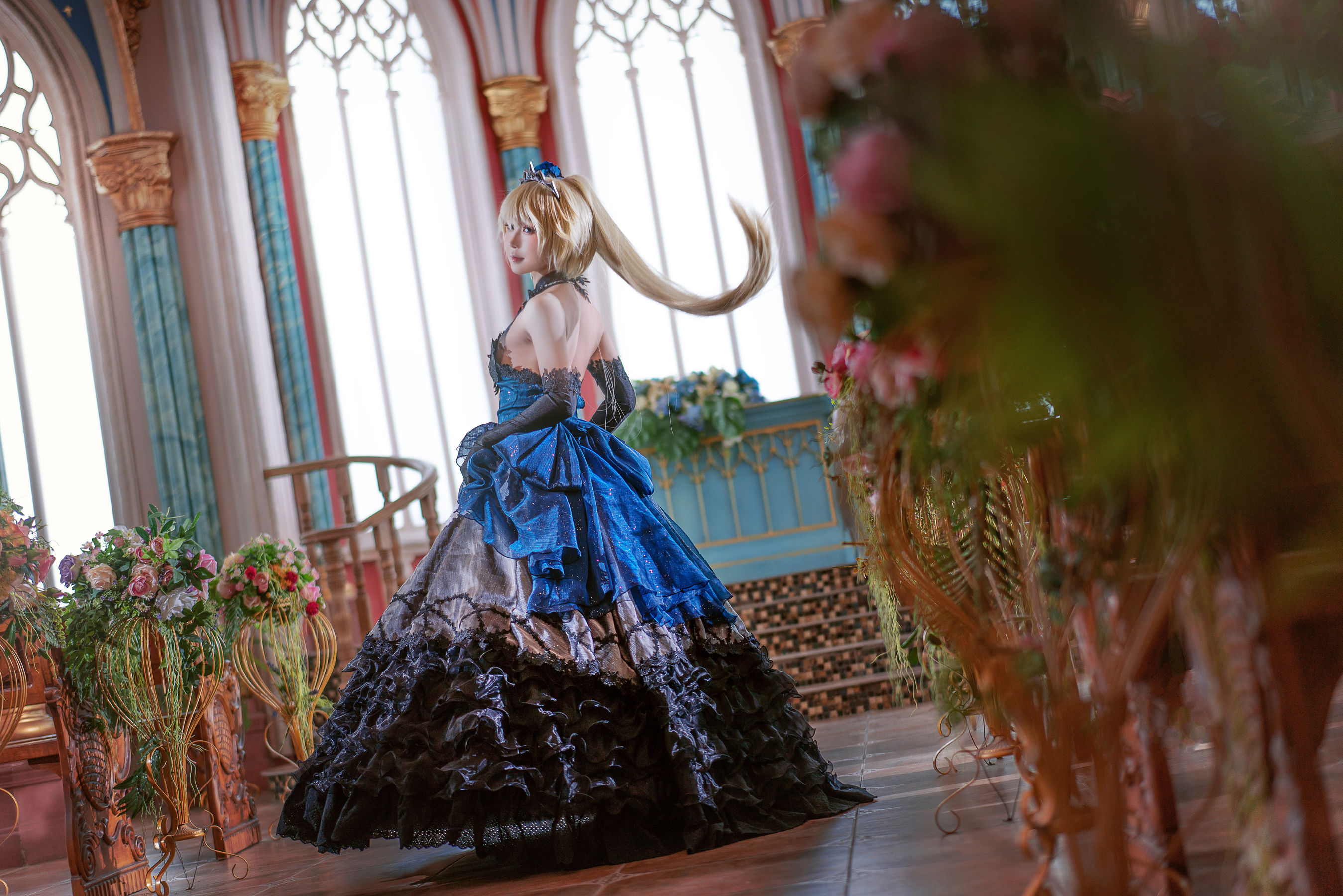 动漫博主阿包也是兔娘 – 贞德婚纱 [26P]