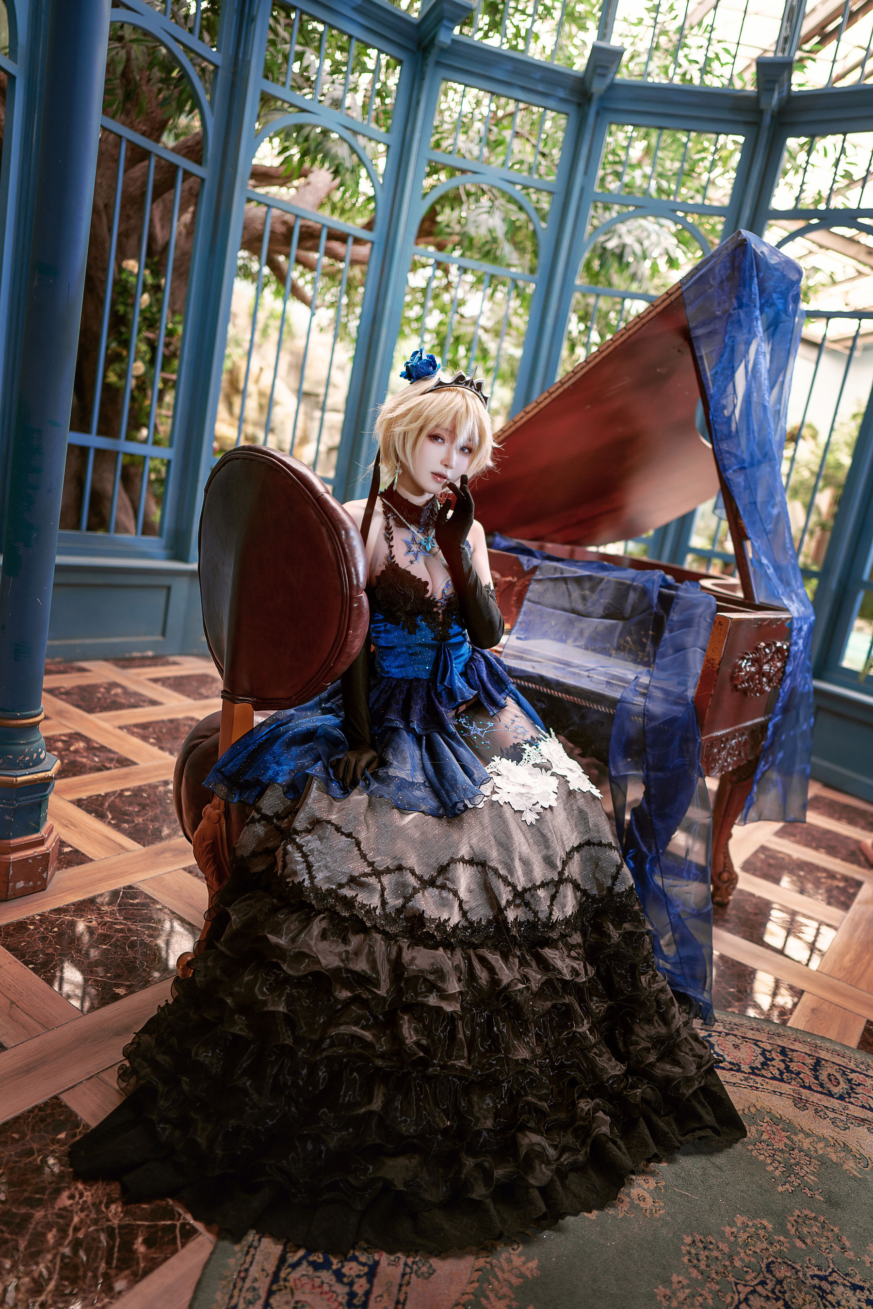 动漫博主阿包也是兔娘 – 贞德婚纱 [26P]