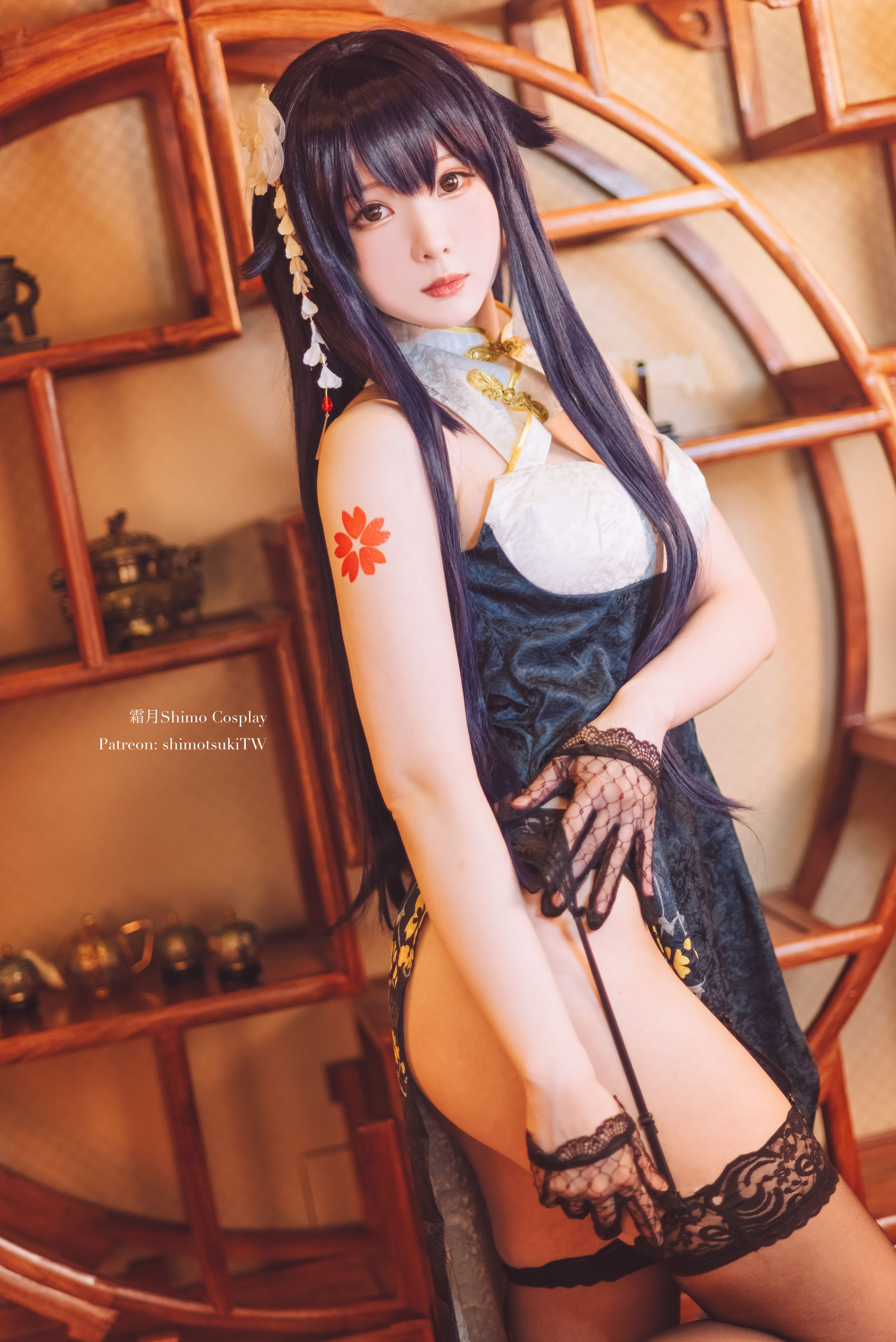 微博妹纸霜月shimo – 碧蓝航线 吾妻旗袍 [12P]