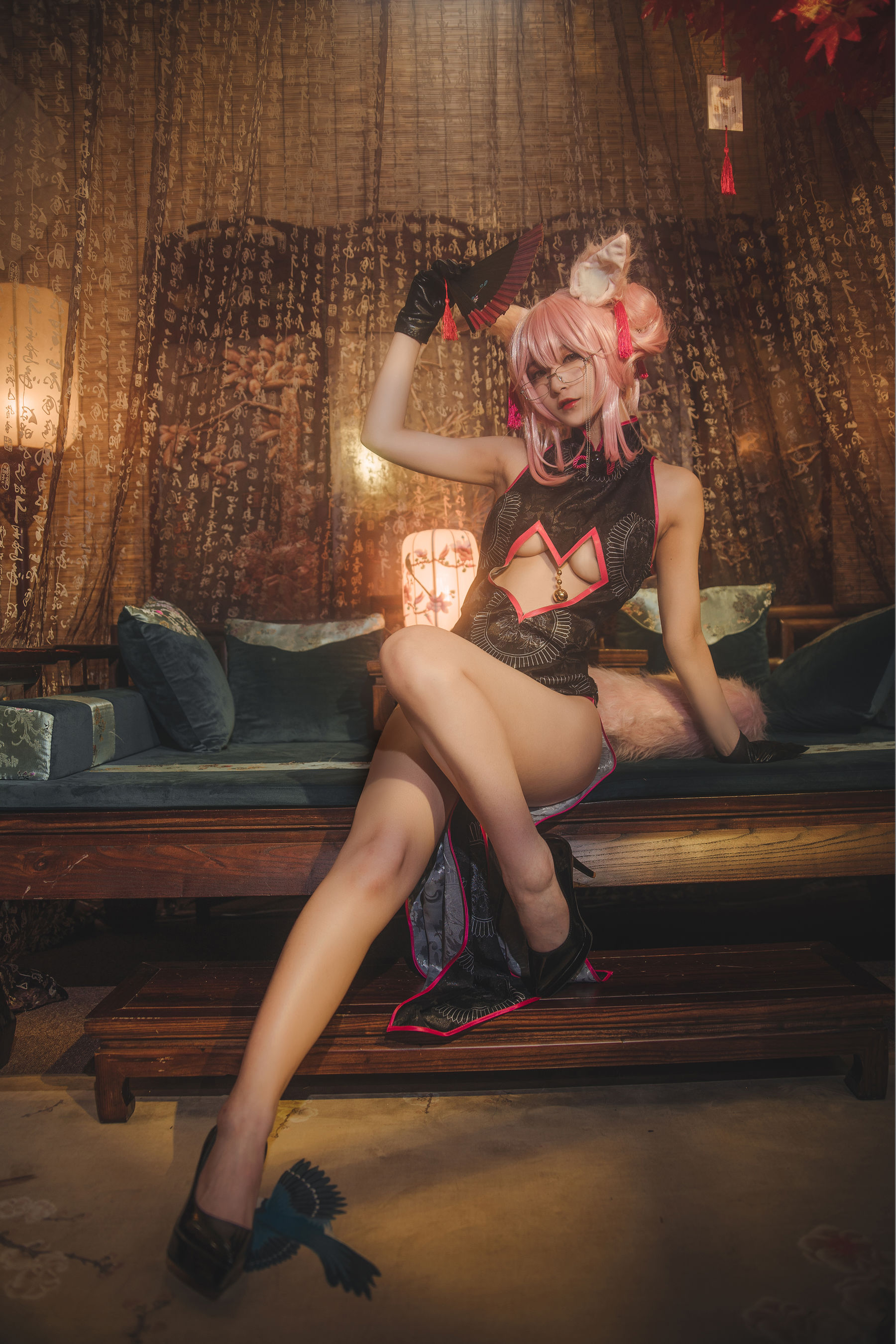 [Cosplay写真] 动漫博主铁板烧鬼舞w – 玉藻前 [35P]