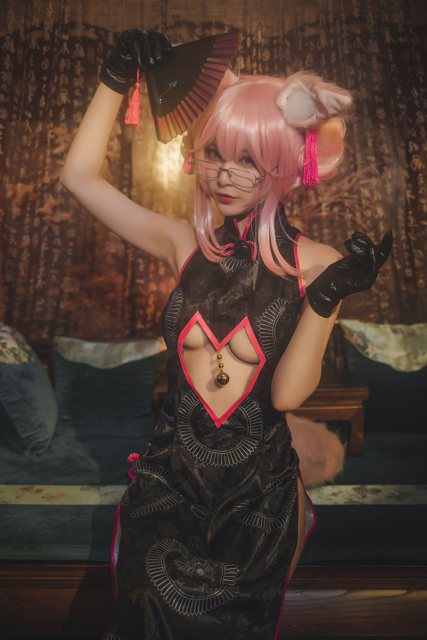 [Cosplay写真] 动漫博主铁板烧鬼舞w – 玉藻前 [35P]