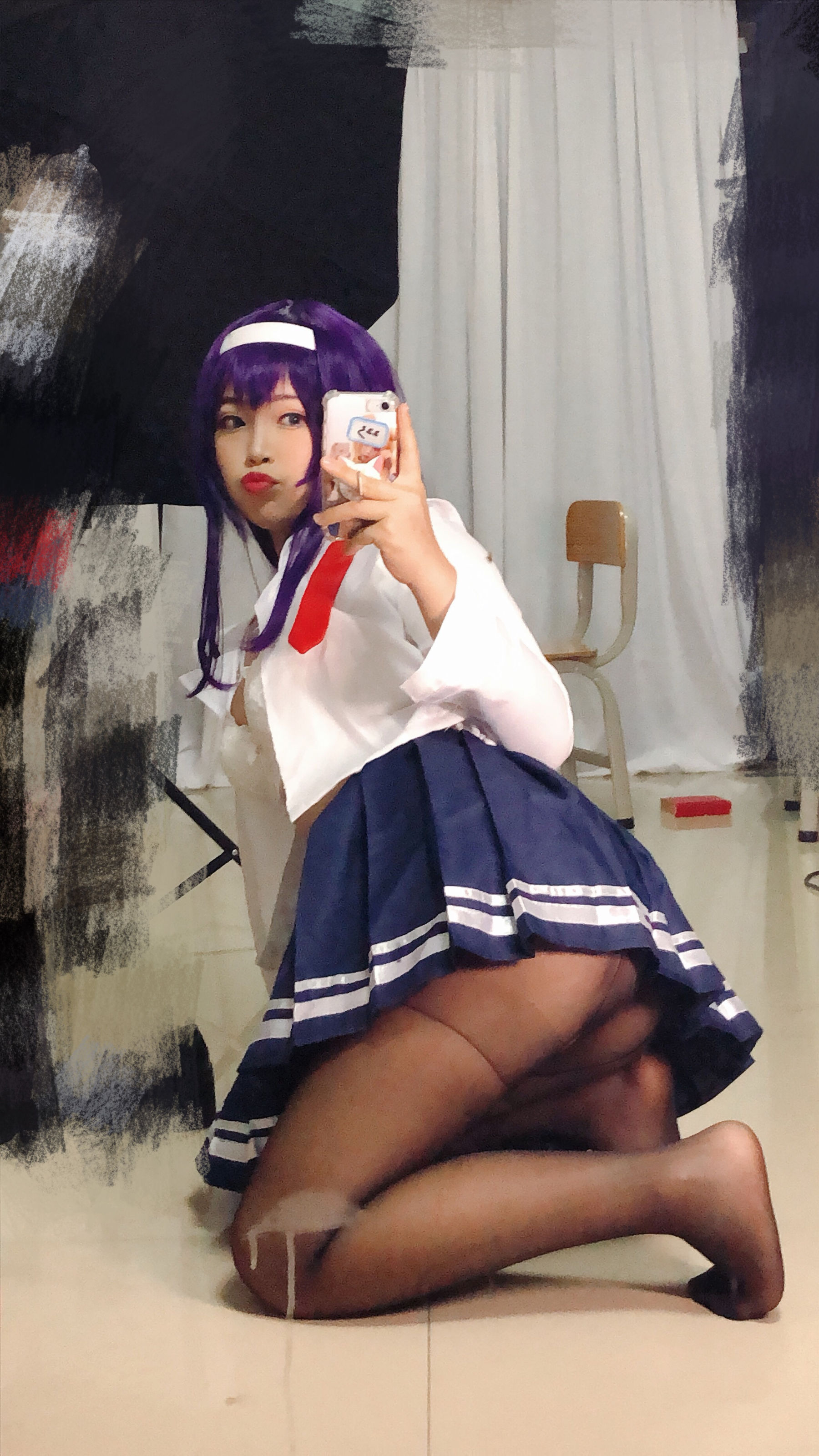 [Cosplay写真] 萌系小姐姐-白烨- – 学姐校服 [26P]