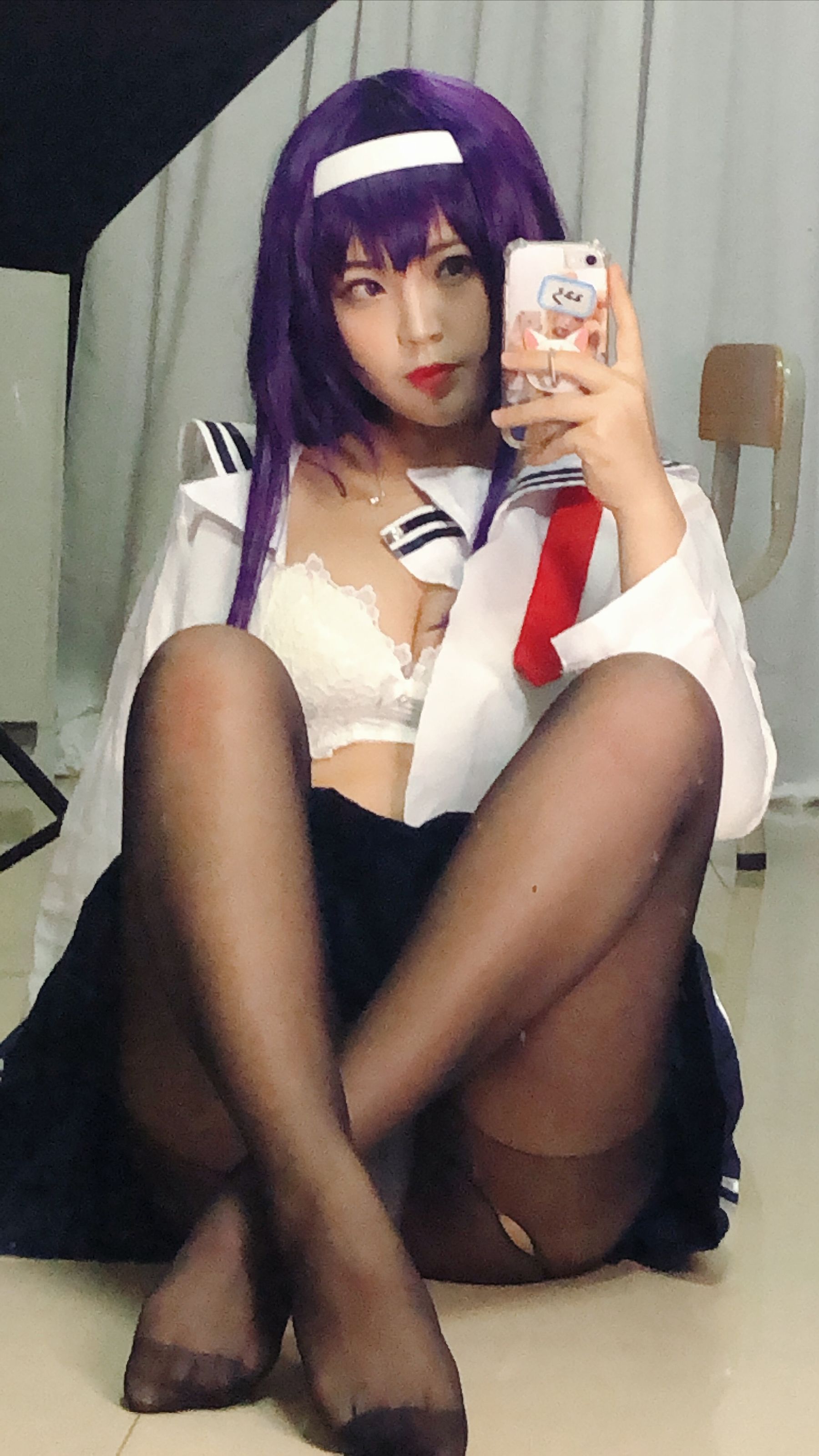 [Cosplay写真] 萌系小姐姐-白烨- – 学姐校服 [26P]