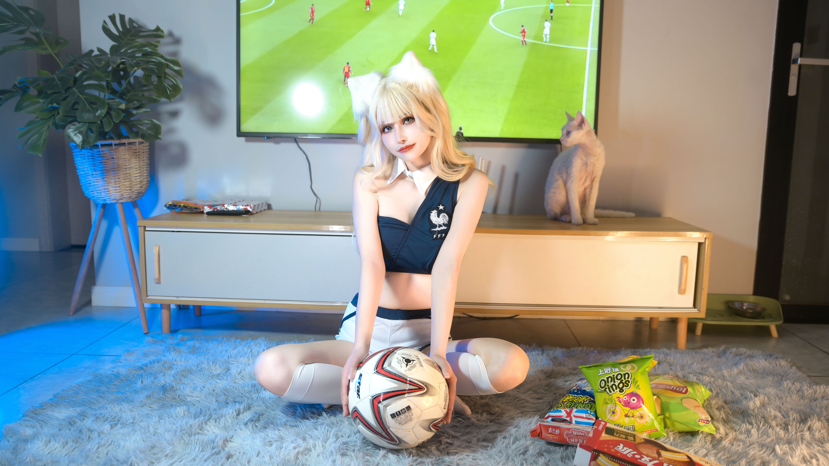 鹿八岁 – 足球少女 [101P]