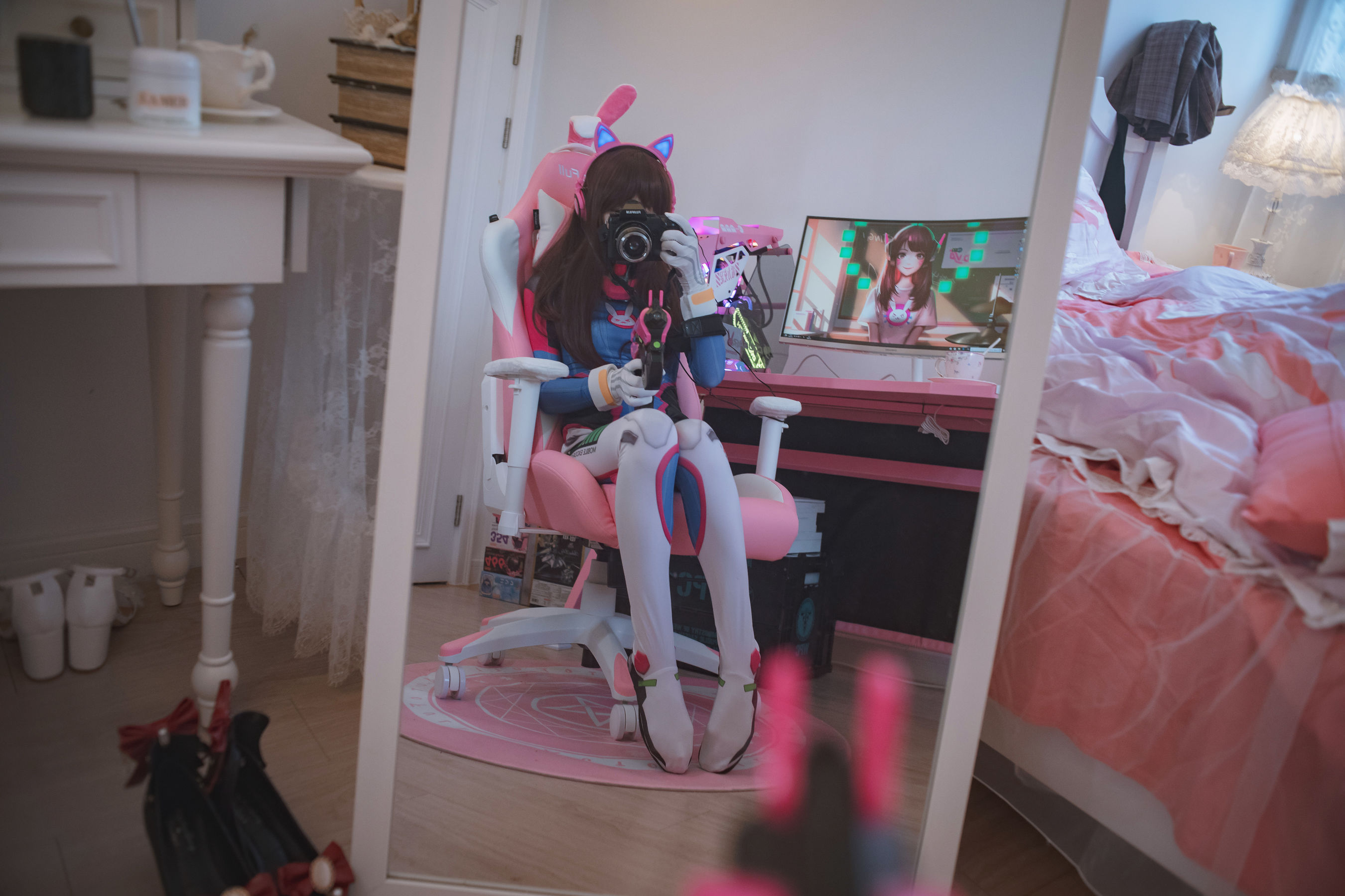 福利姬木花琳琳是勇者 – オーバーウォッチD.VA [52P]