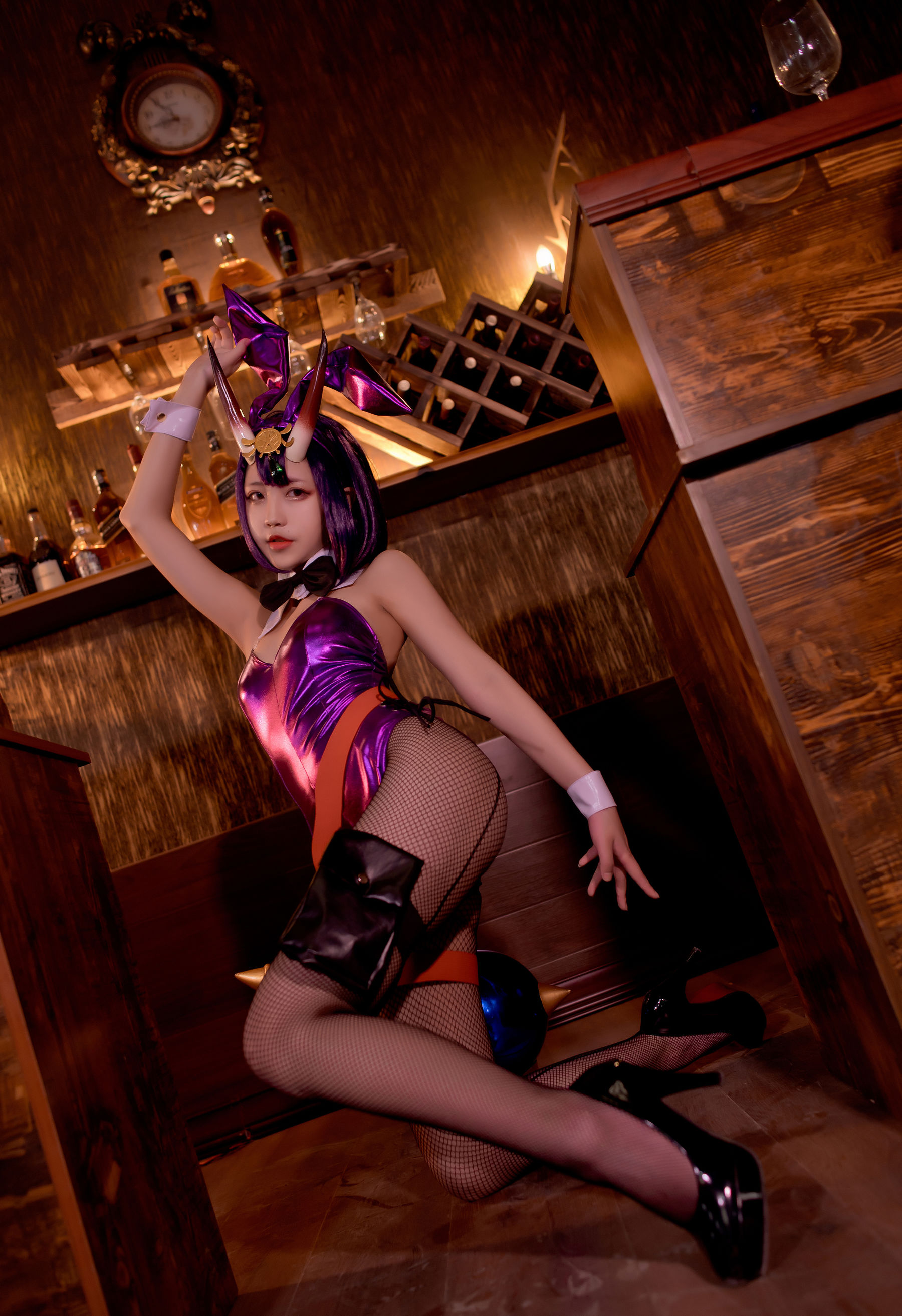 微博萌妹蓝小沂KiKi – 酒吞童子 [7P] 插图4