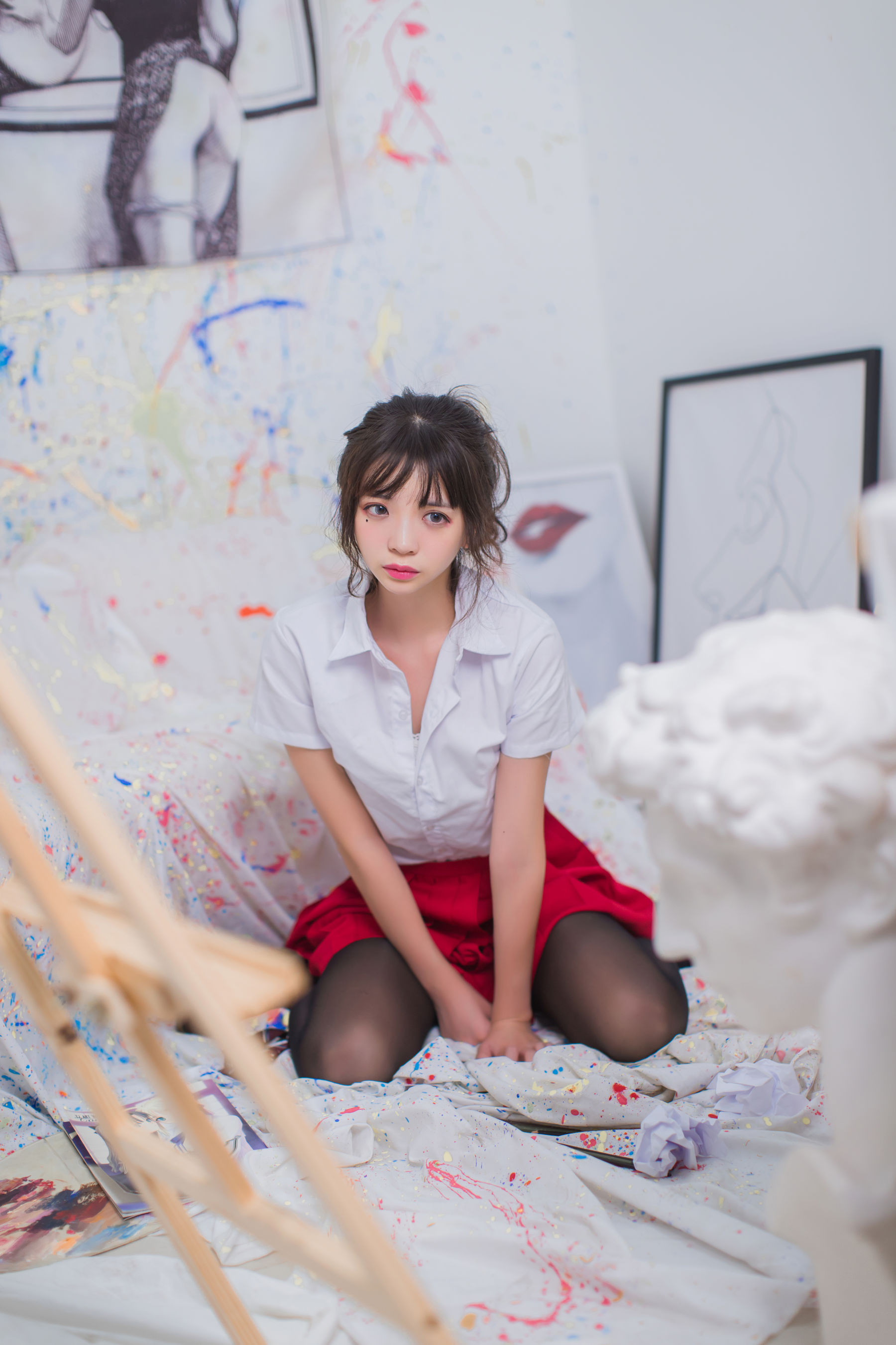 [萝莉COS] 疯猫ss《黑丝 @ JK @ 少女》 [47P]