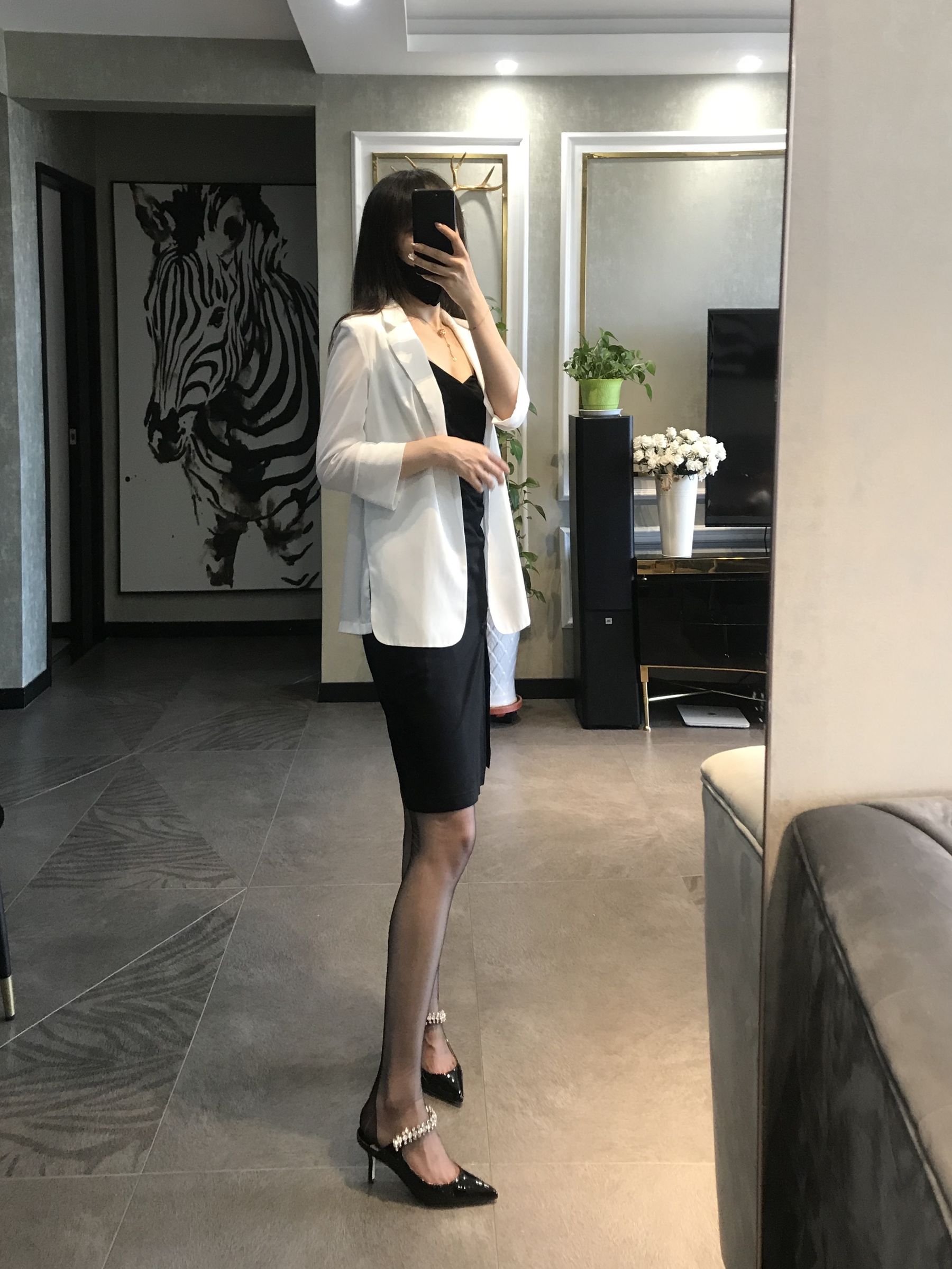 丝足博主麋鹿_Monroe 2020.07.12 黑色吊袜 [79P]