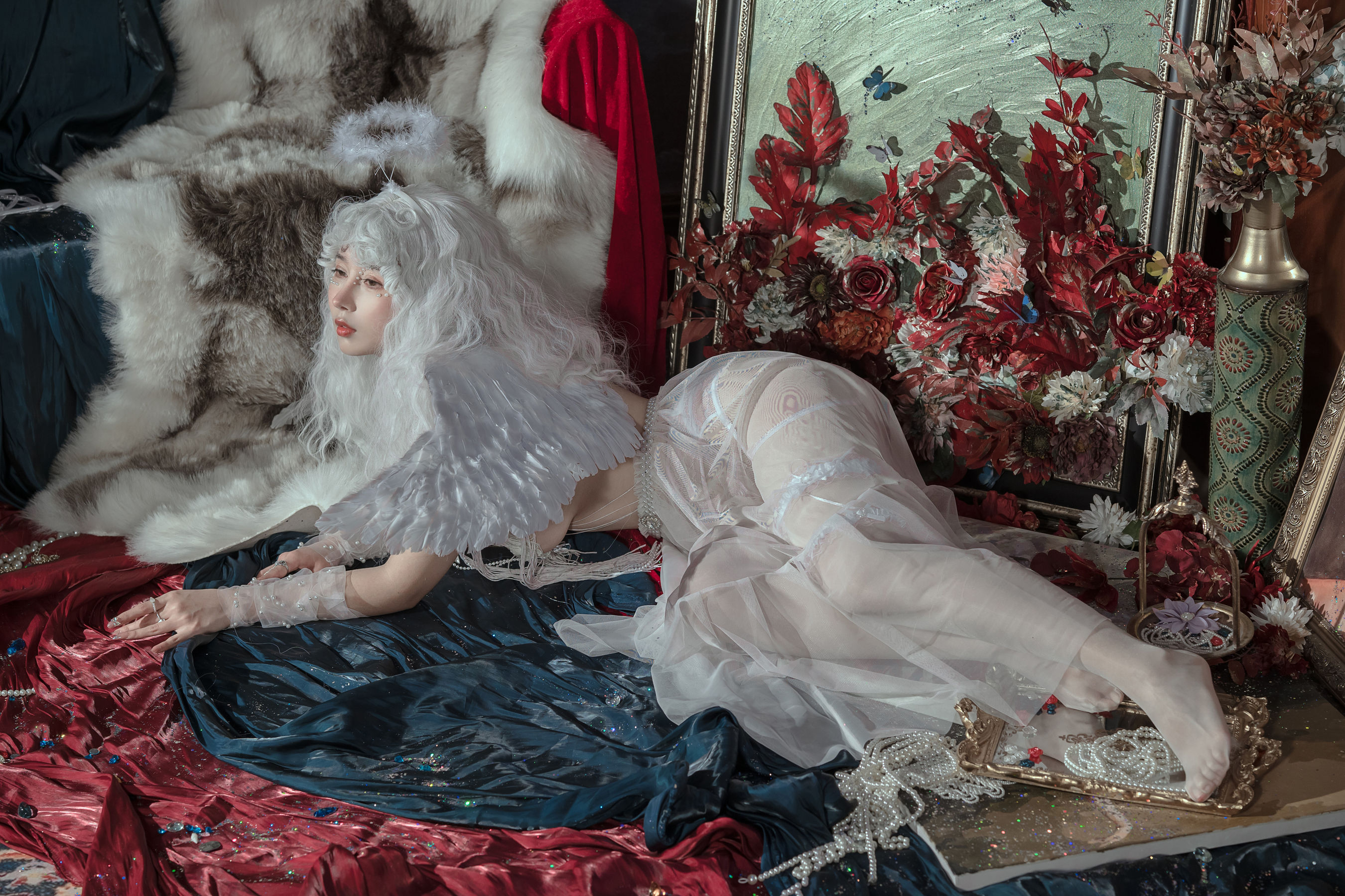 云溪溪 – 奶桃桃 N44天使 [50P]