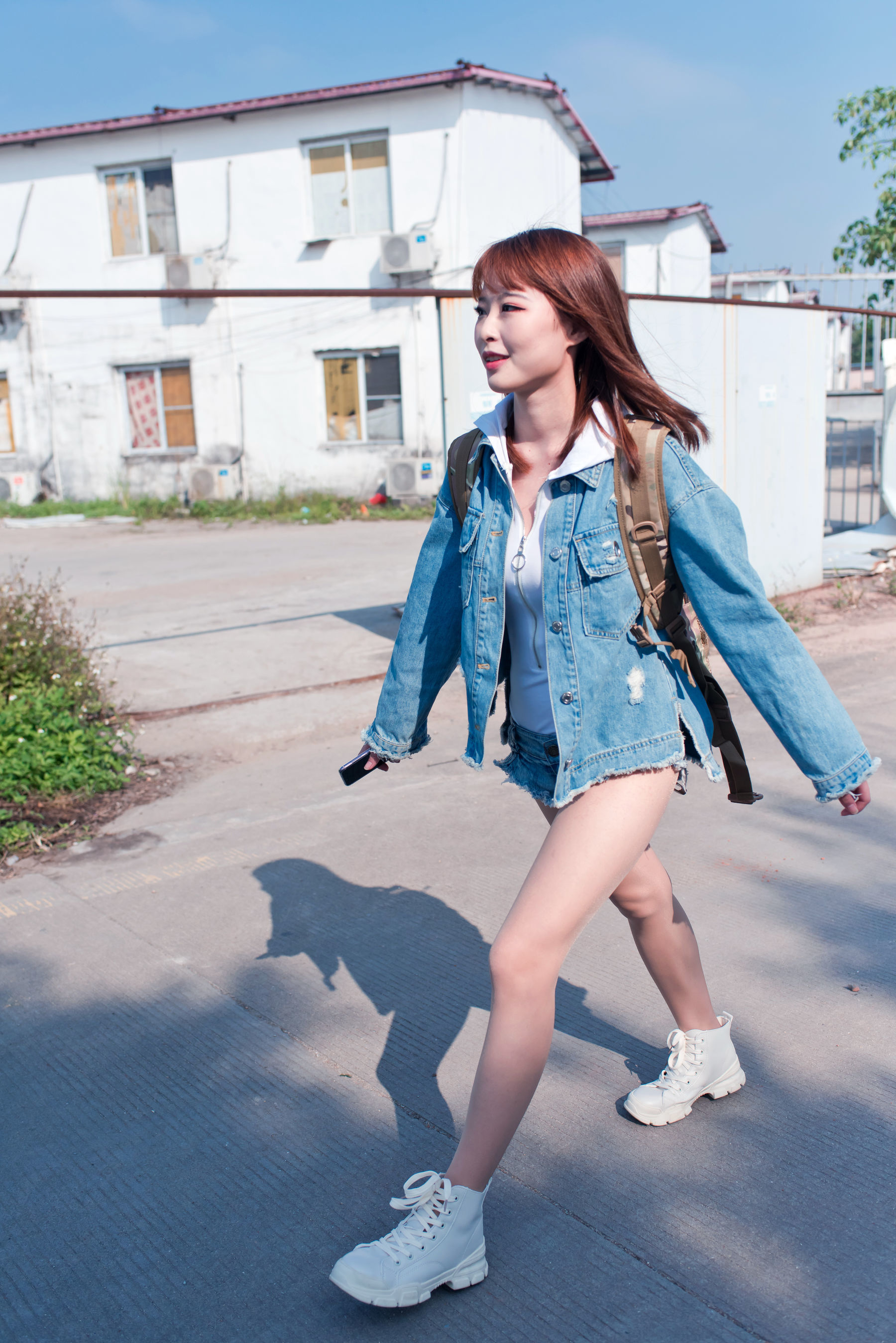 尤物清水由乃 御风街拍 轻水海鸥岛RS牛仔街拍 [100P]