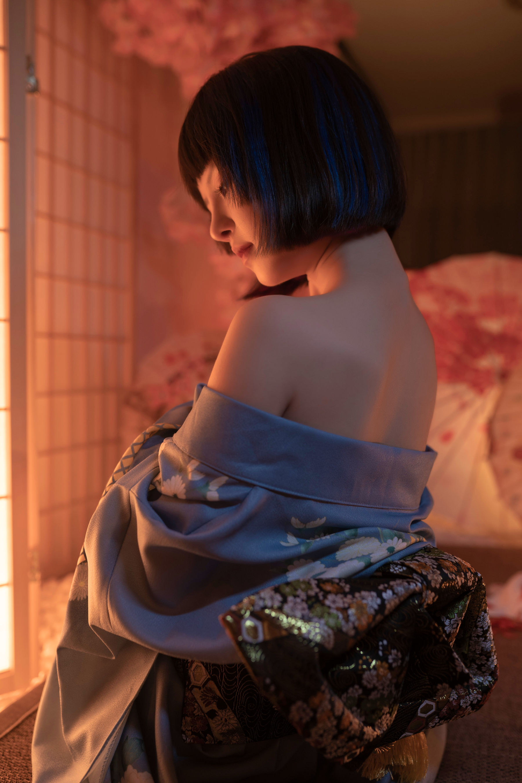 美少女晕崽 – 樱之诱惑 [34P]