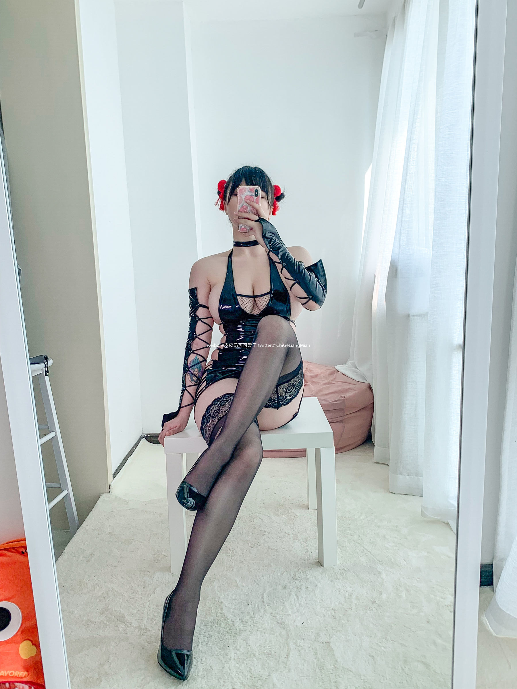 皮皮奶可可爱了啦 忍者皮衣 [44P]